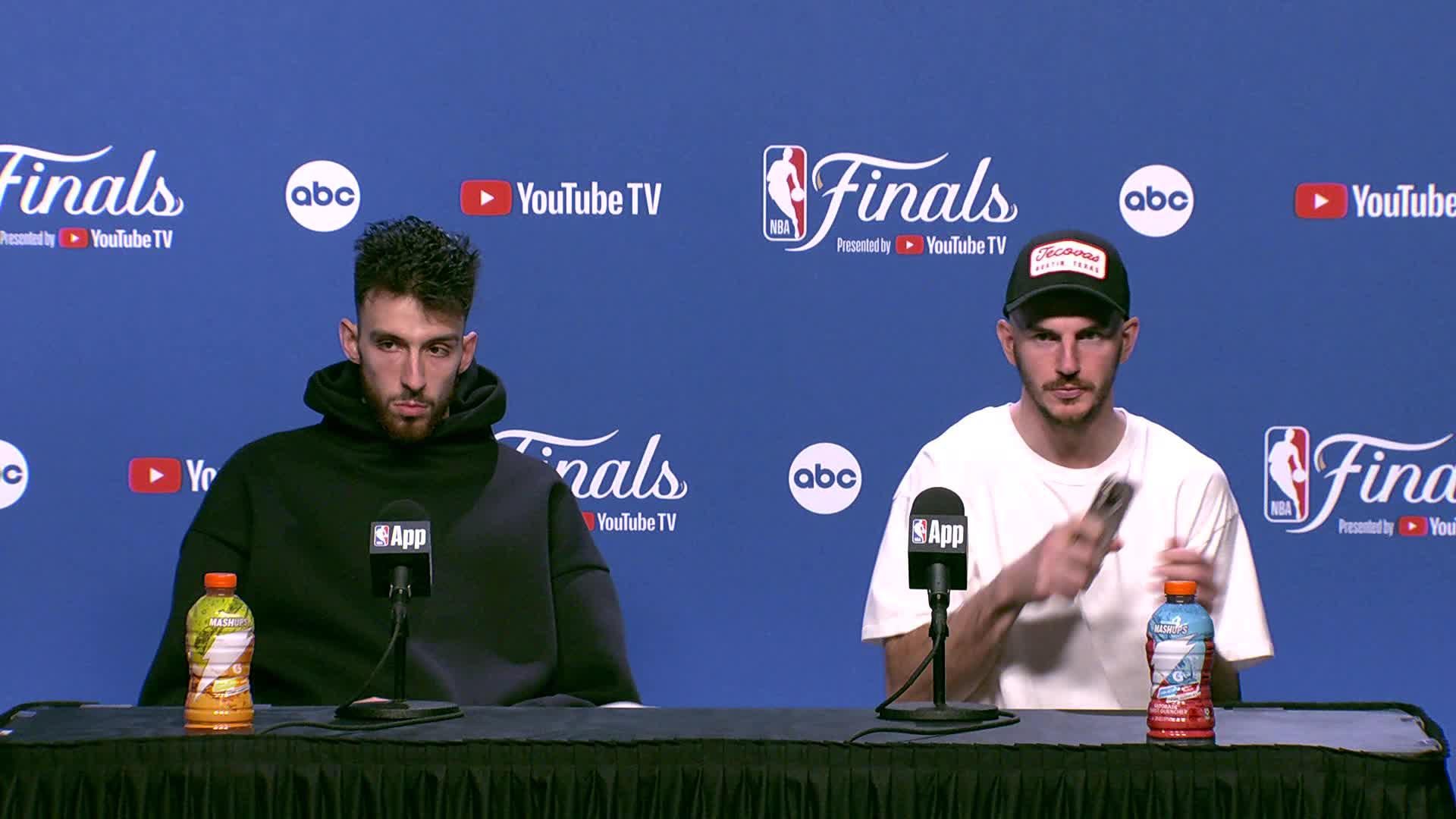 IND 111, OKC 110: Chet Holmgren and Alex Caruso's Post Game Media Availability