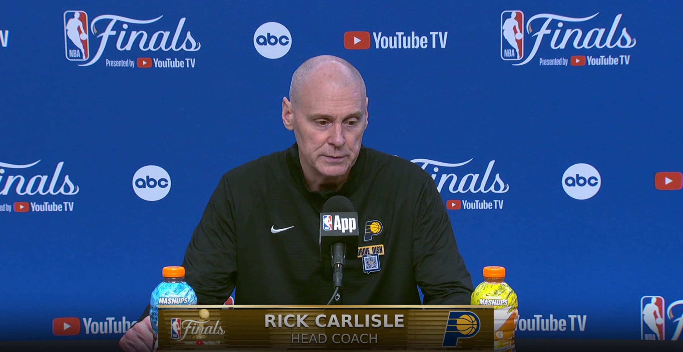 OKC 123, IND 107: Pacers coach coach Rick Carlisle's Post Game Media Availability