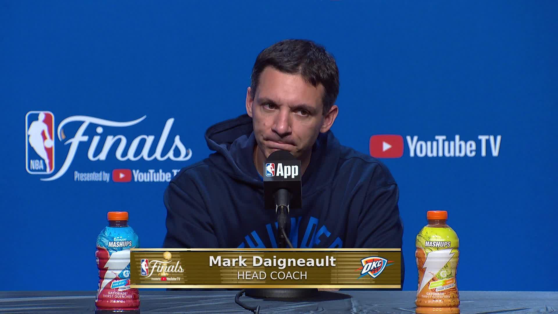 OKC 120, IND 109: Thunder Coach Mark Daigneault’s Postgame Media Availability