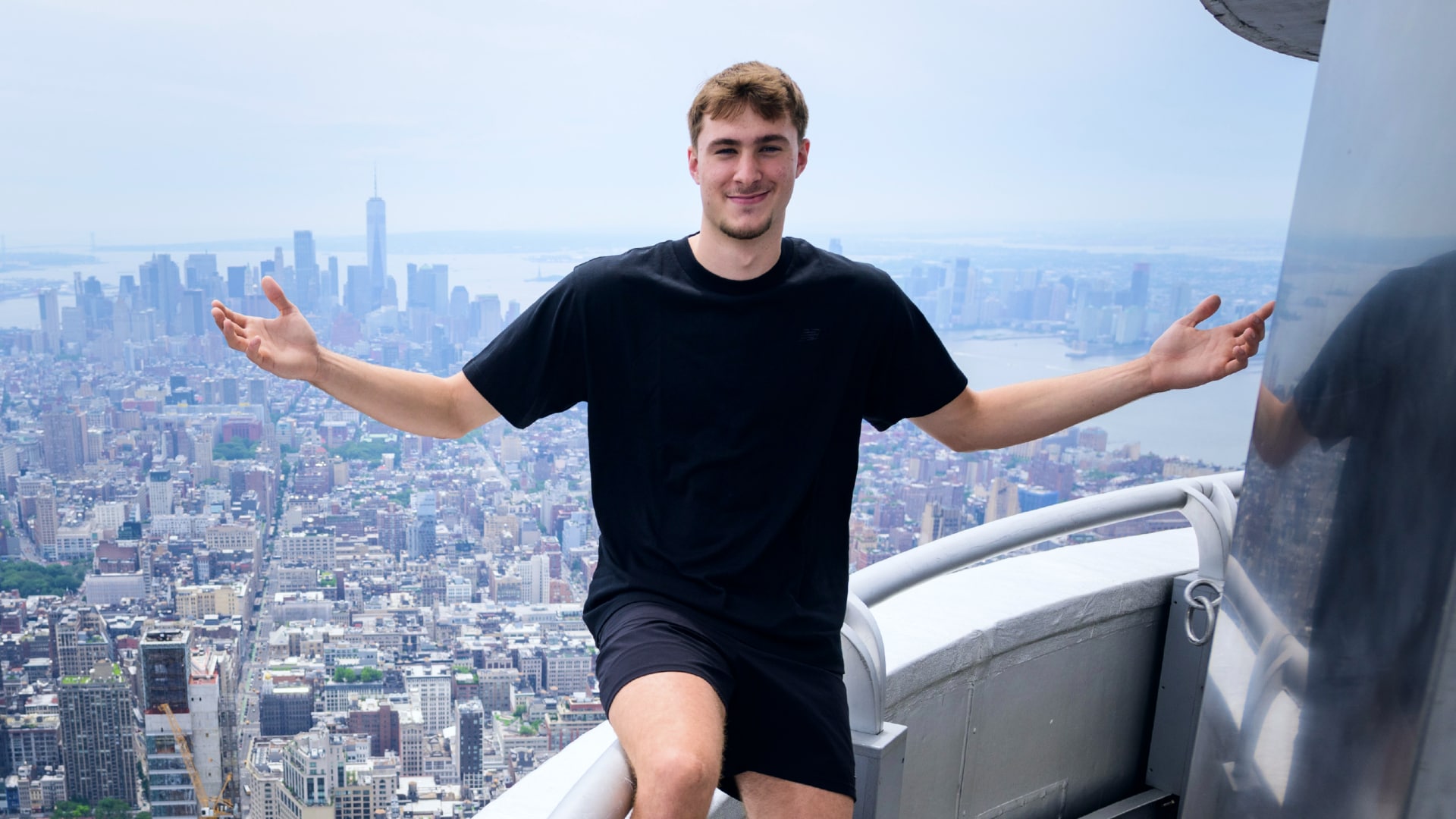2025 NBA Draft: Cooper Flagg visits Empire State Building