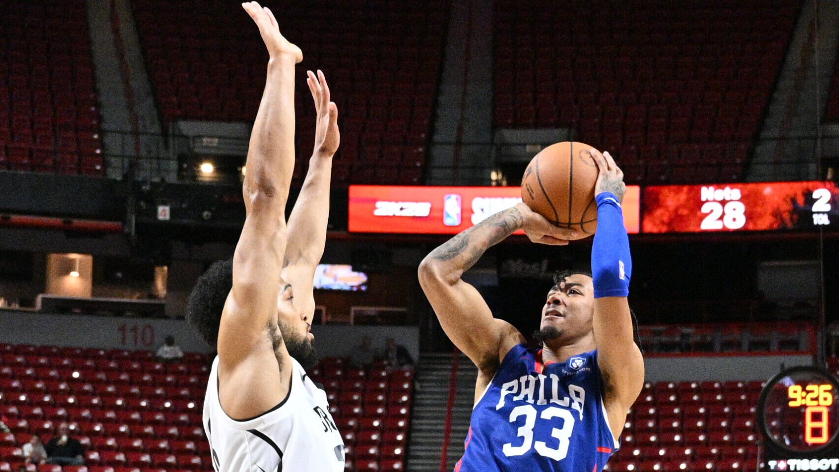 Liga de Verano NBA 2K26 2025: Los 76ers remontan y vencen a los Nets