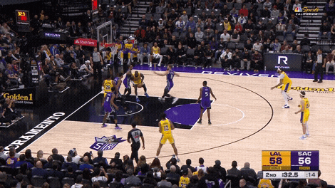 De'Aaron Fox drive vs. LeBron James