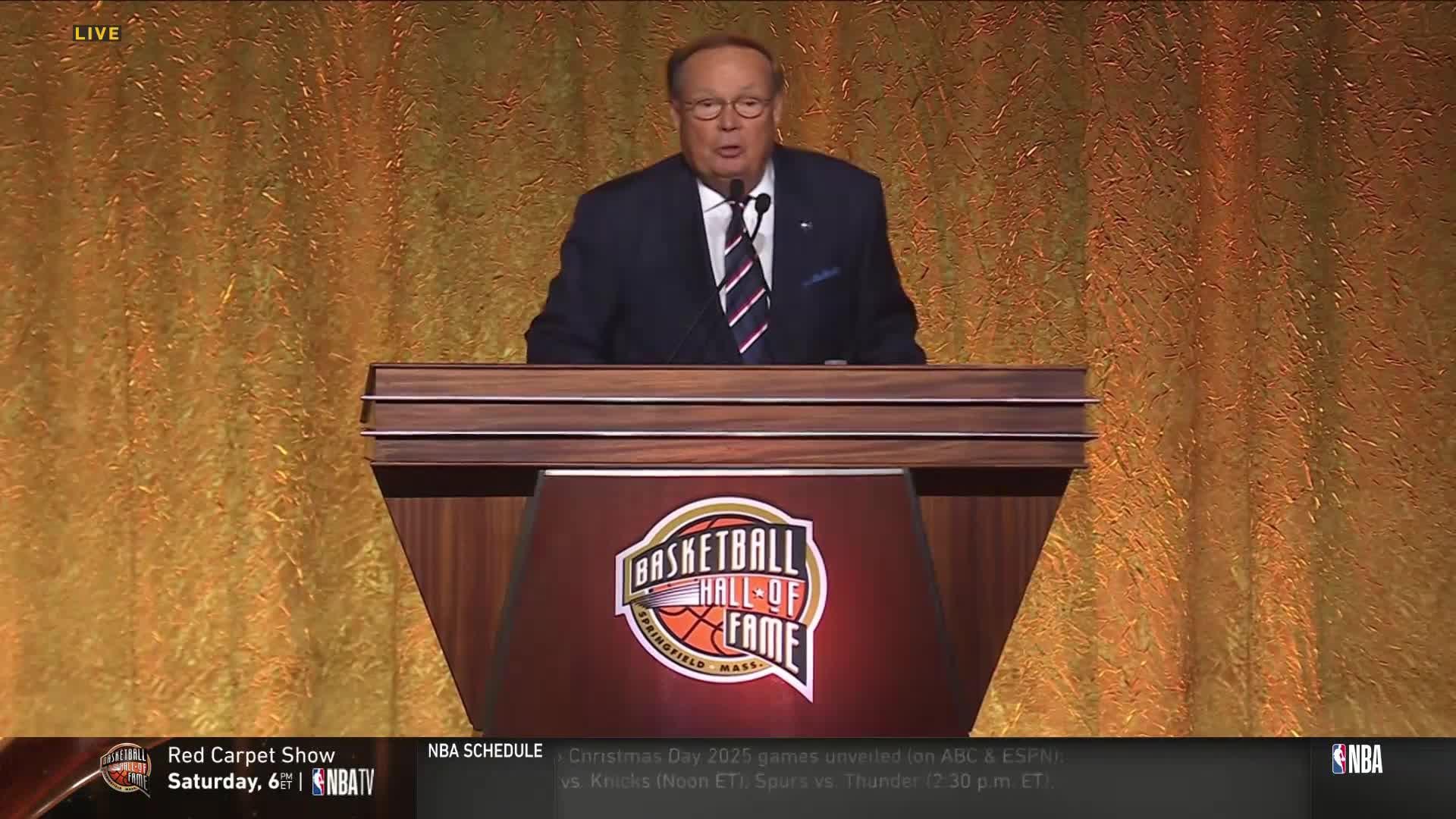 Class of 2025: Curt Gowdy Media Award recipient George Blaha's Hall of Fame acceptance speech