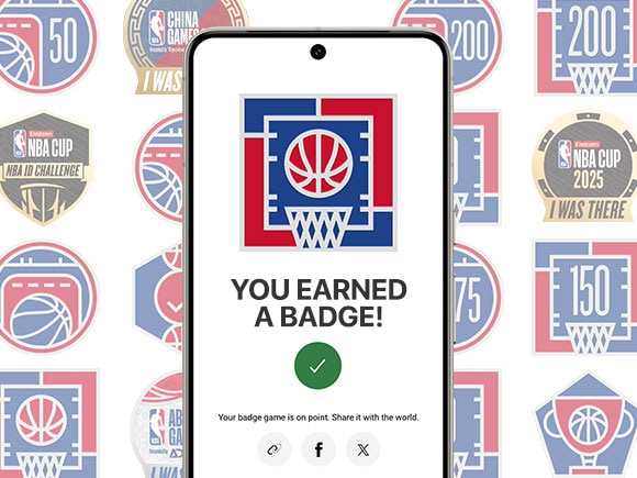 EARN BADGES JUST FOR BEING A FAN