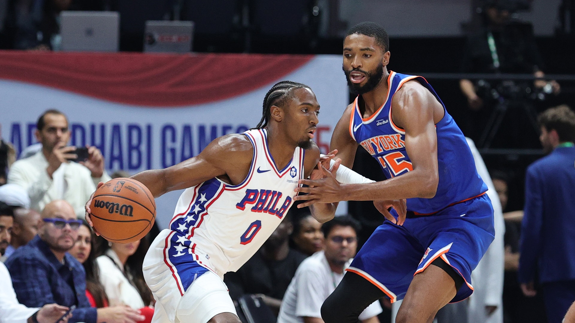 Knicks win Abu Dhabi preseason opener vs. 76ers
