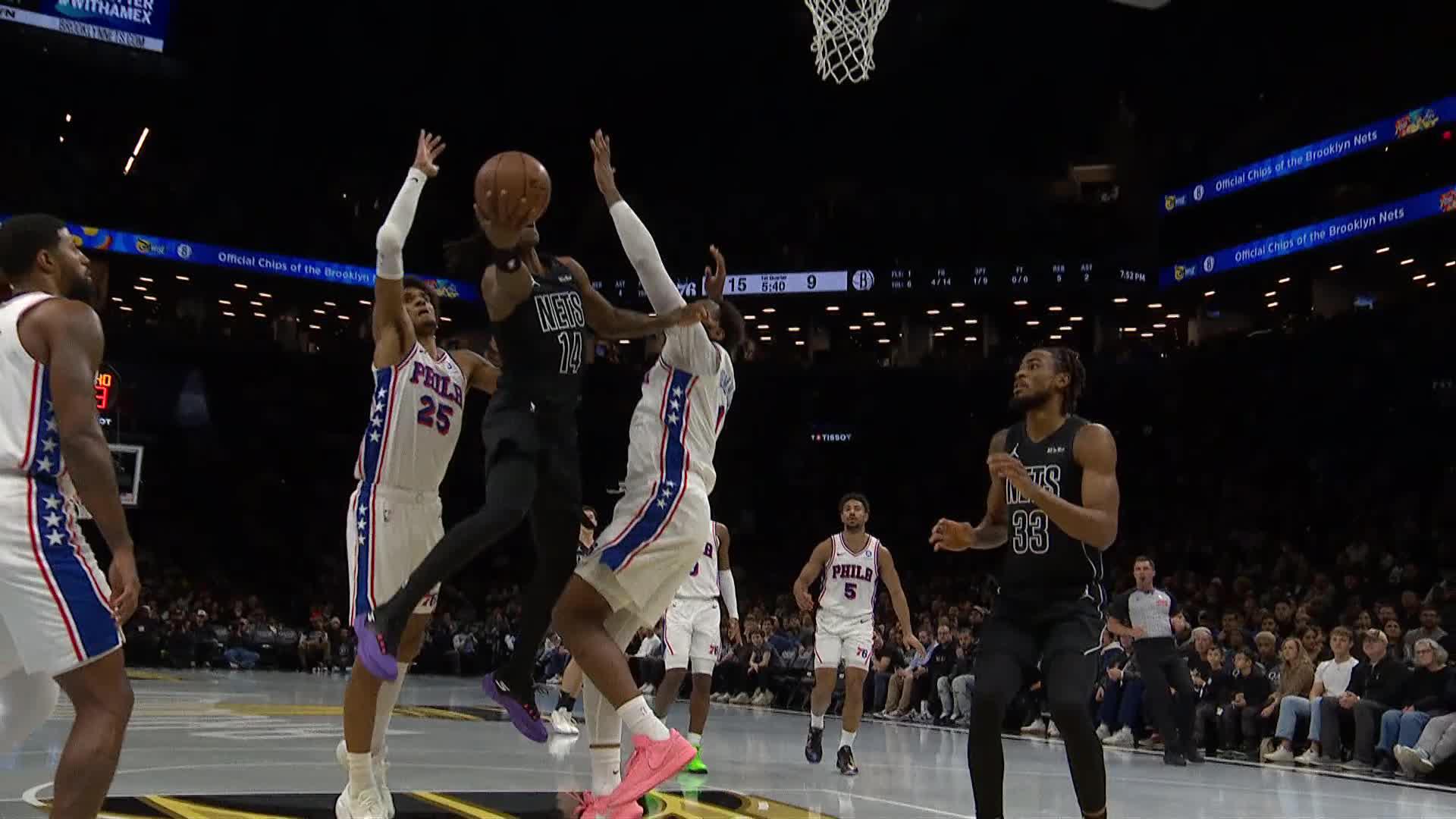 Brooklyn Nets vs. Philadelphia 76ers - 1st Half Highlights