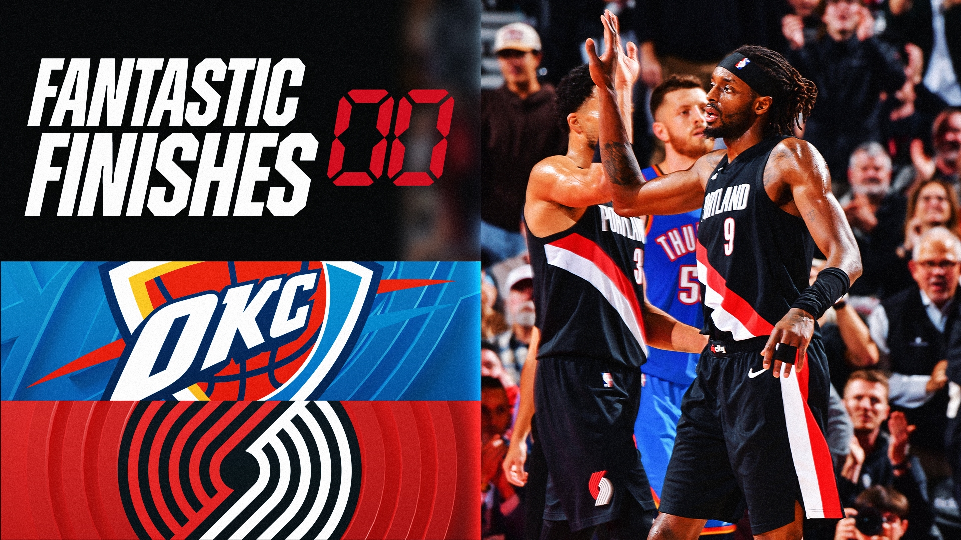 Fantastic Finish: Trail Blazers hand Thunder their first loss of season