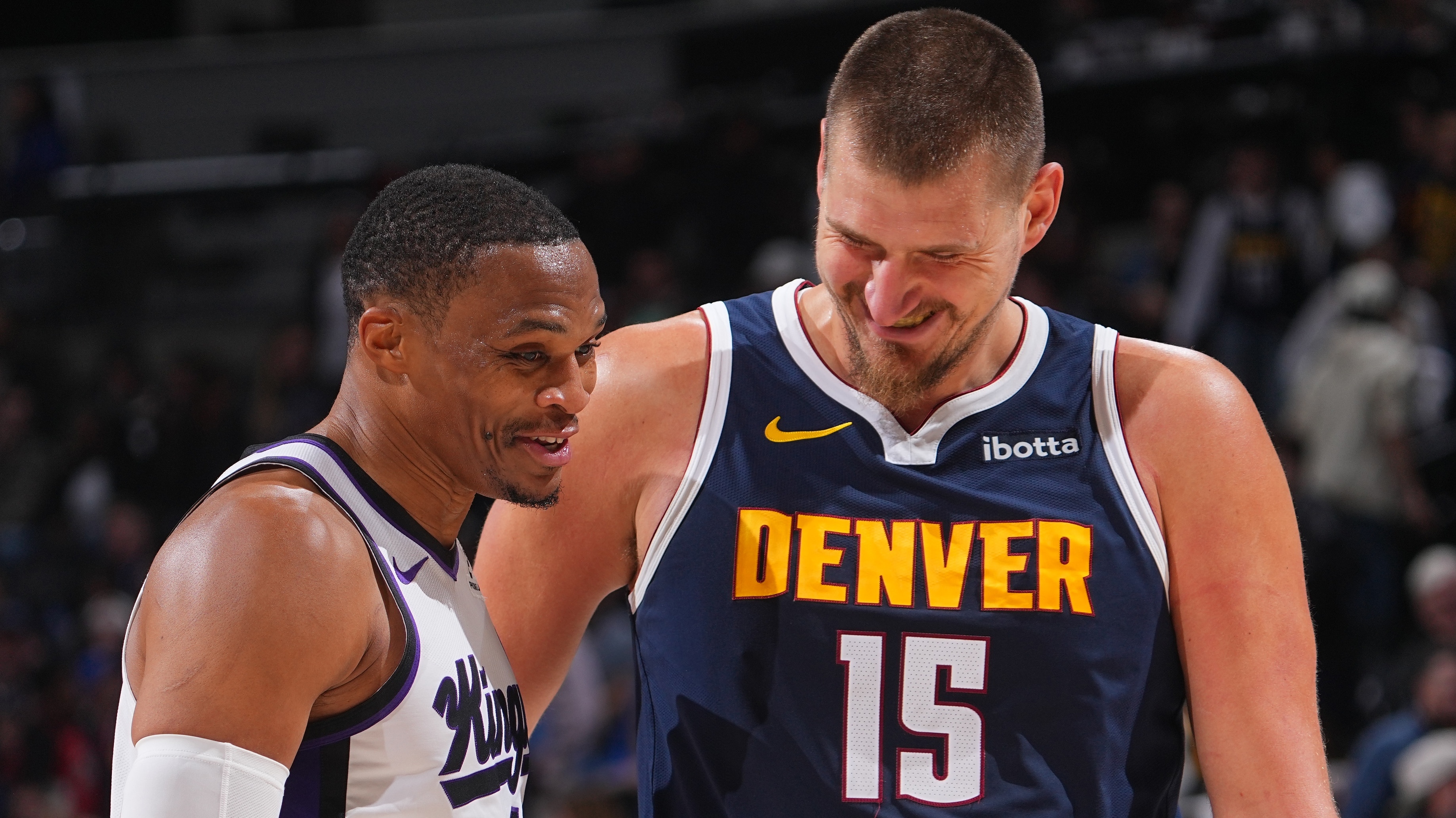 Russell Westbrook and Nikola Jokić