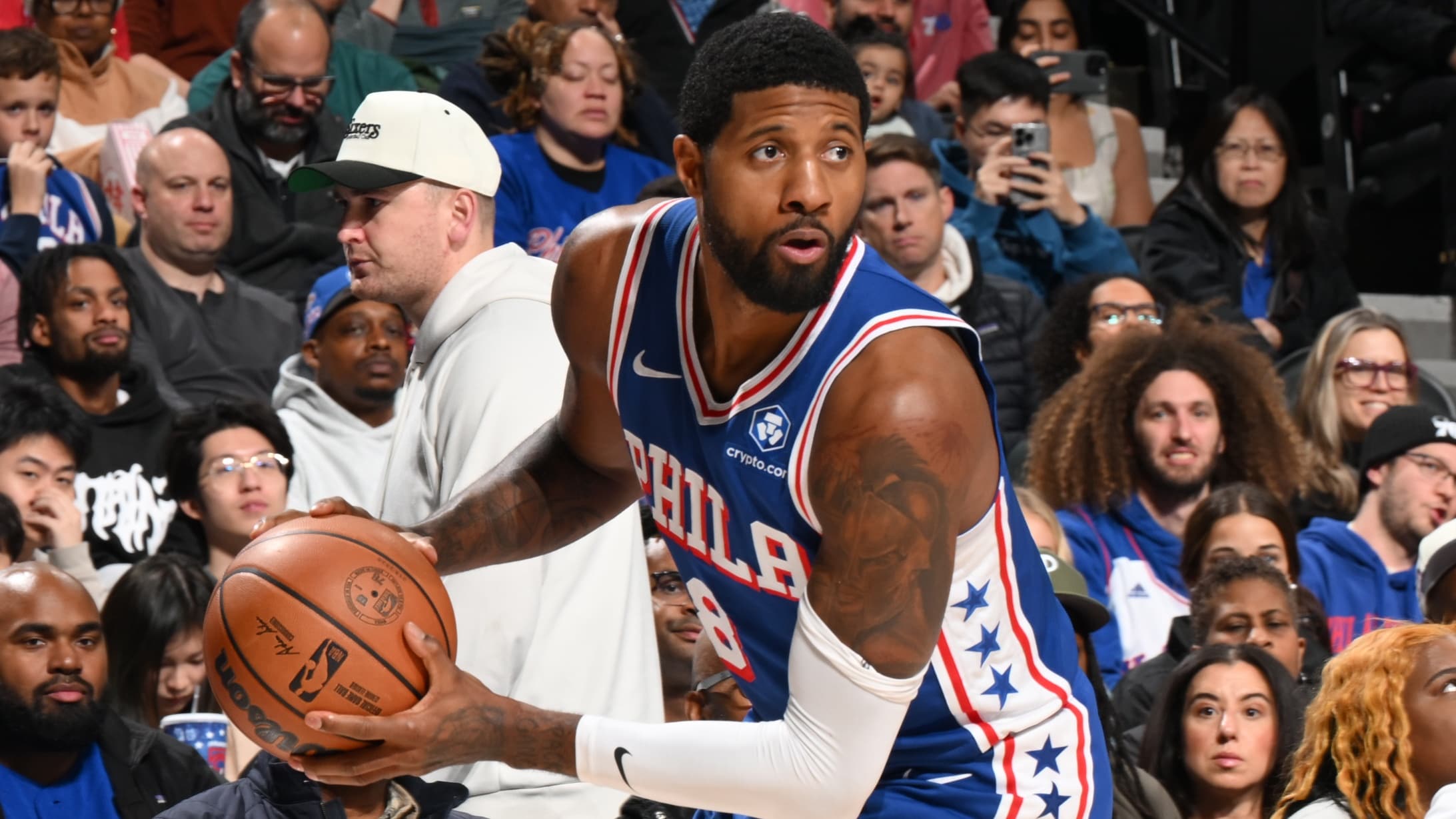 Top moments and stats from an 8-game night in the NBA, led by Paul George's return