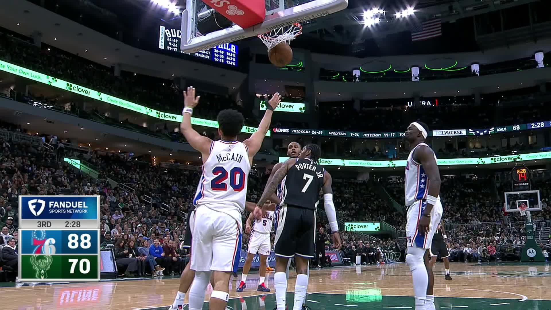 Milwaukee Bucks vs. Philadelphia 76ers - 3rd Quarter Highlights