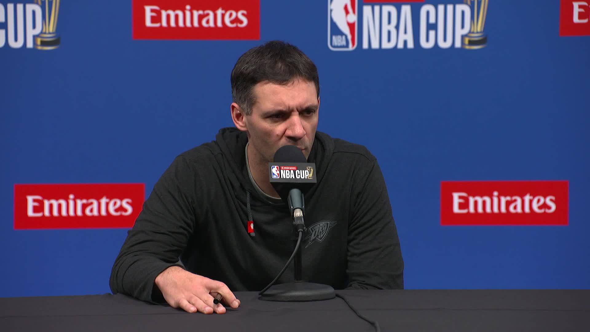 Emirates NBA Cup Semifinals: Mark Daignault Media Day Availability