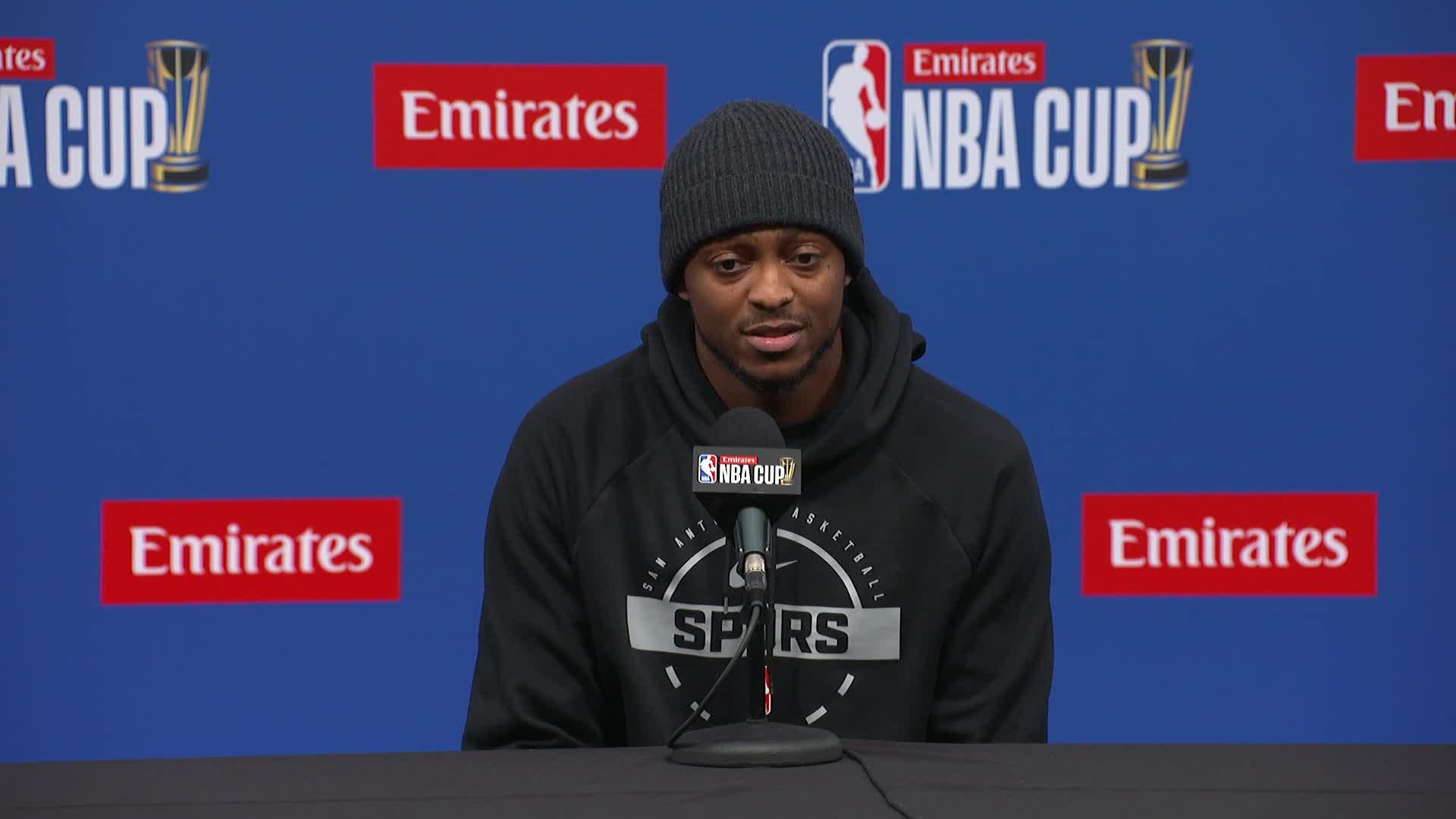 Emirates NBA Cup Semifinals: De'Aaron Fox Media Day Availability