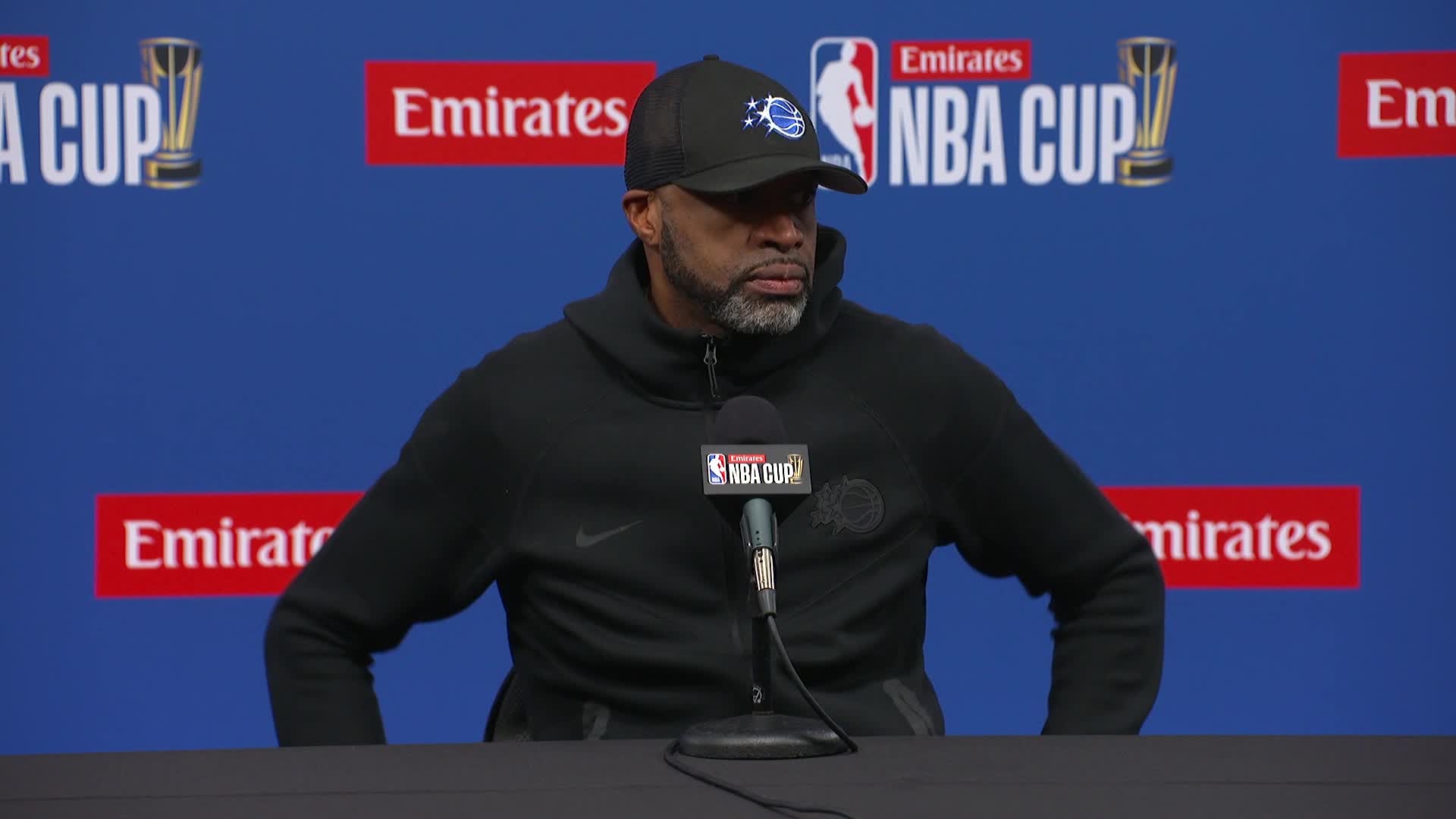 Emirates NBA Cup Semifinals: Jamahl Mosley Media Day Availability