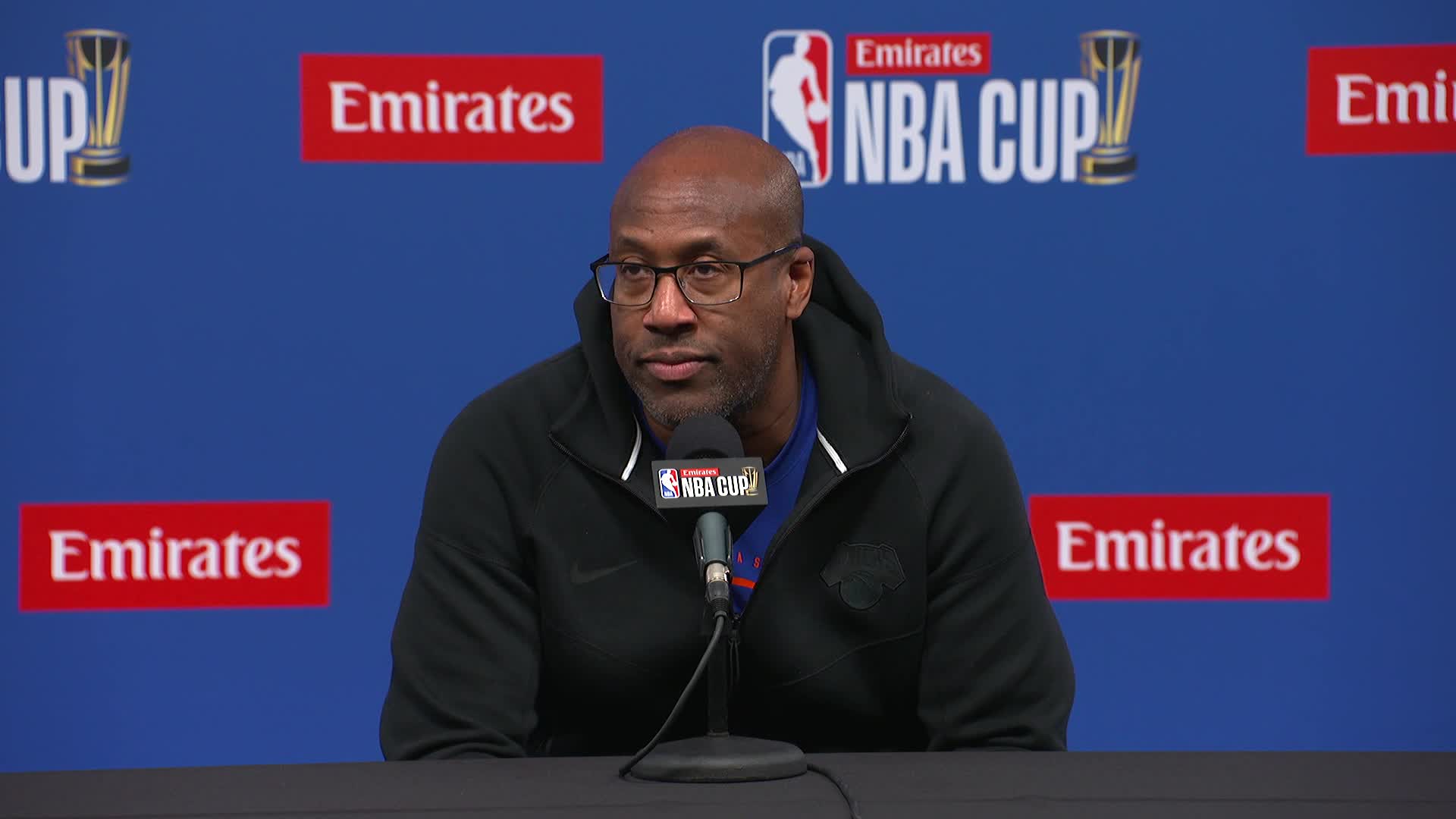 Emirates NBA Cup Semifinals: Mike Brown Media Day Availability