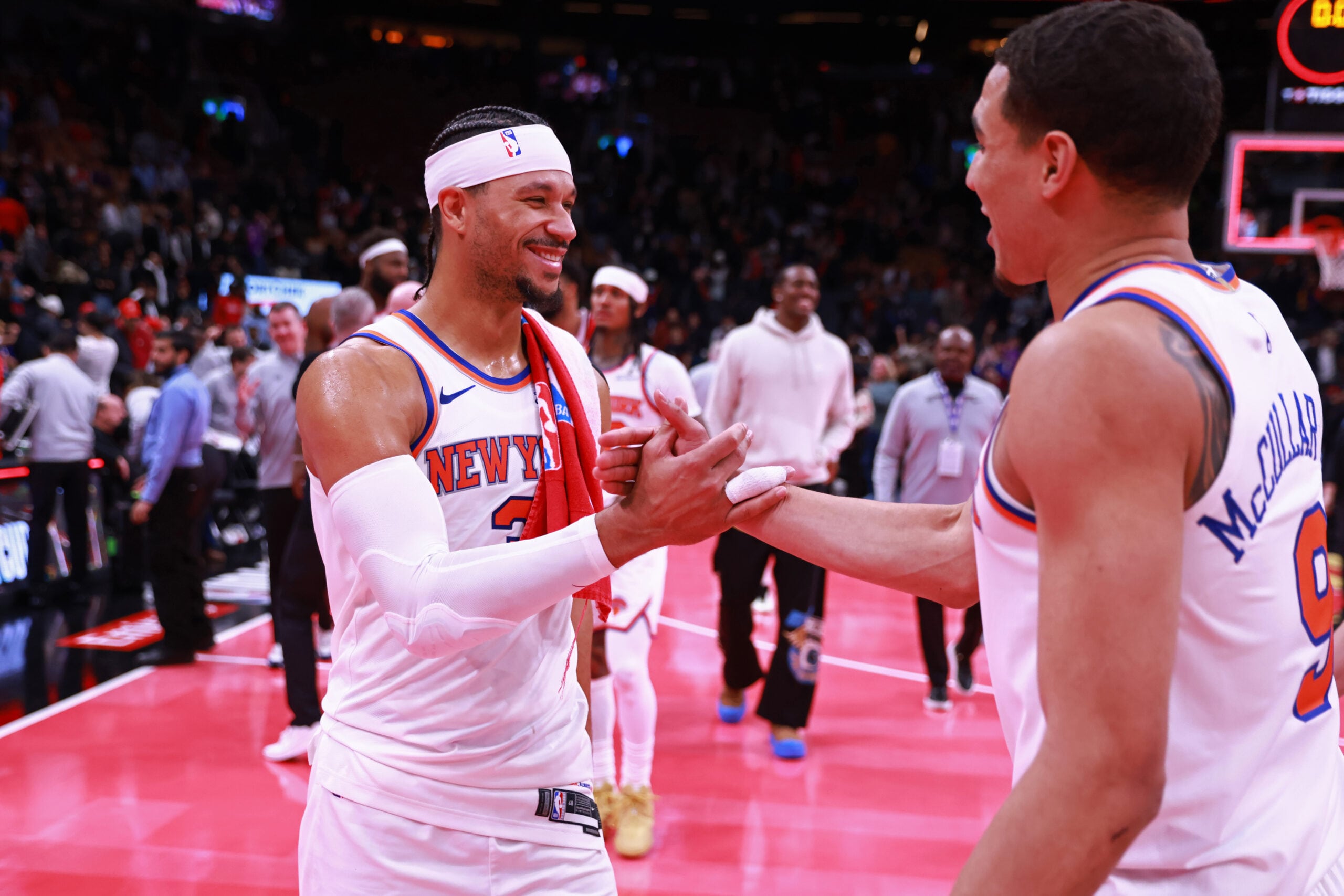 New York Knicks Walk and Talk After Advancing to the Semifinals of the NBA Cup