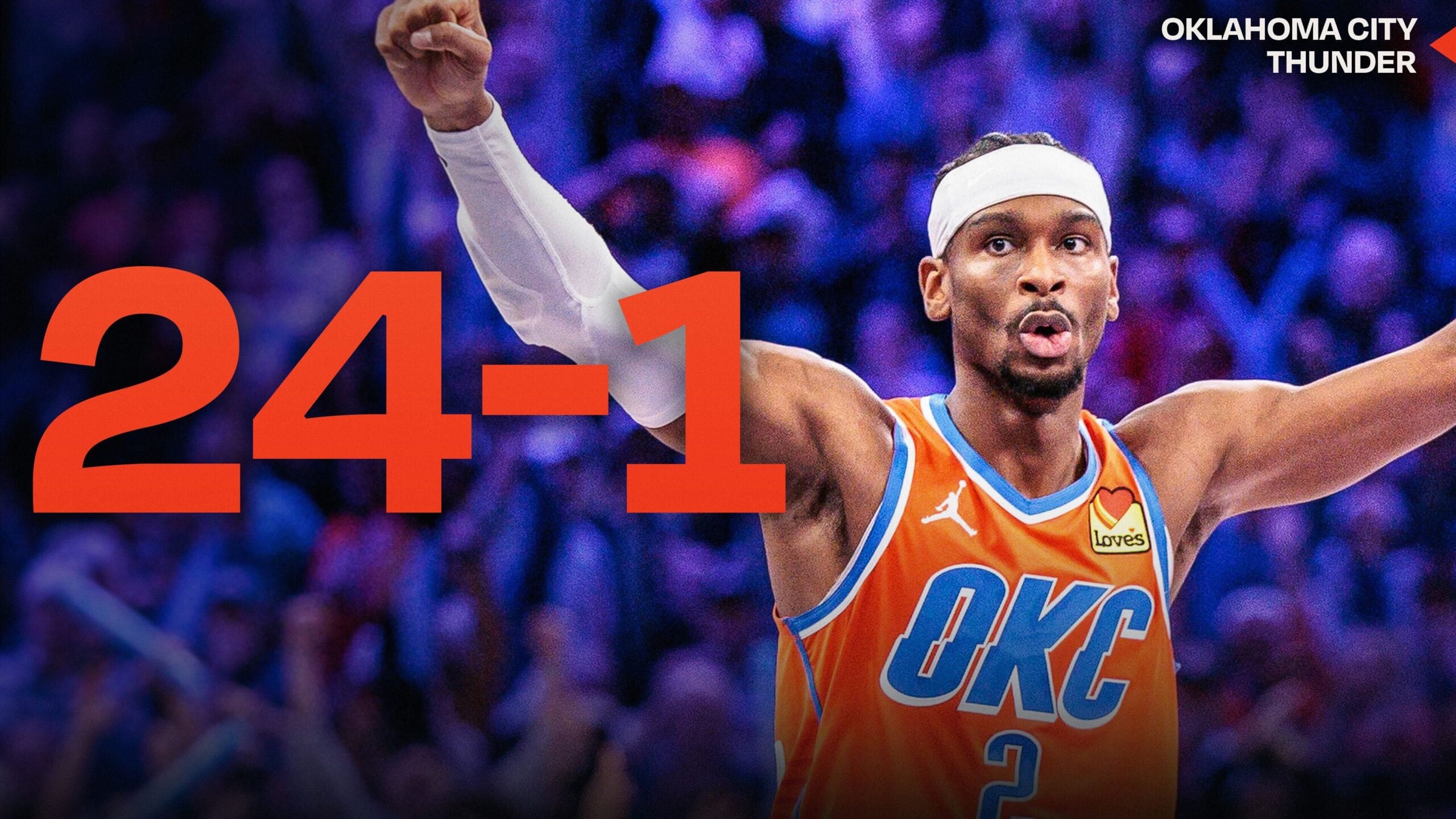 At 24-1, Thunder tie 2015-16 Warriors for the best 25-game start in NBA history