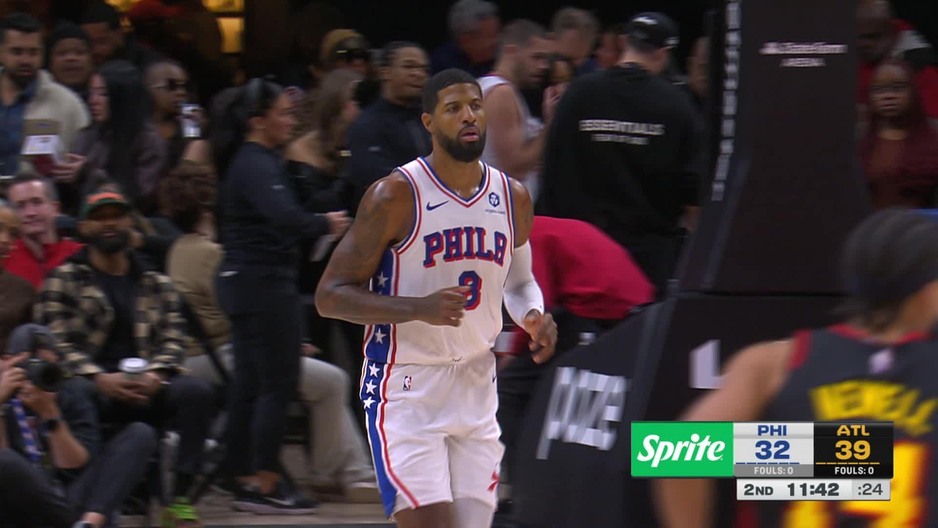 Paul George connects from deep