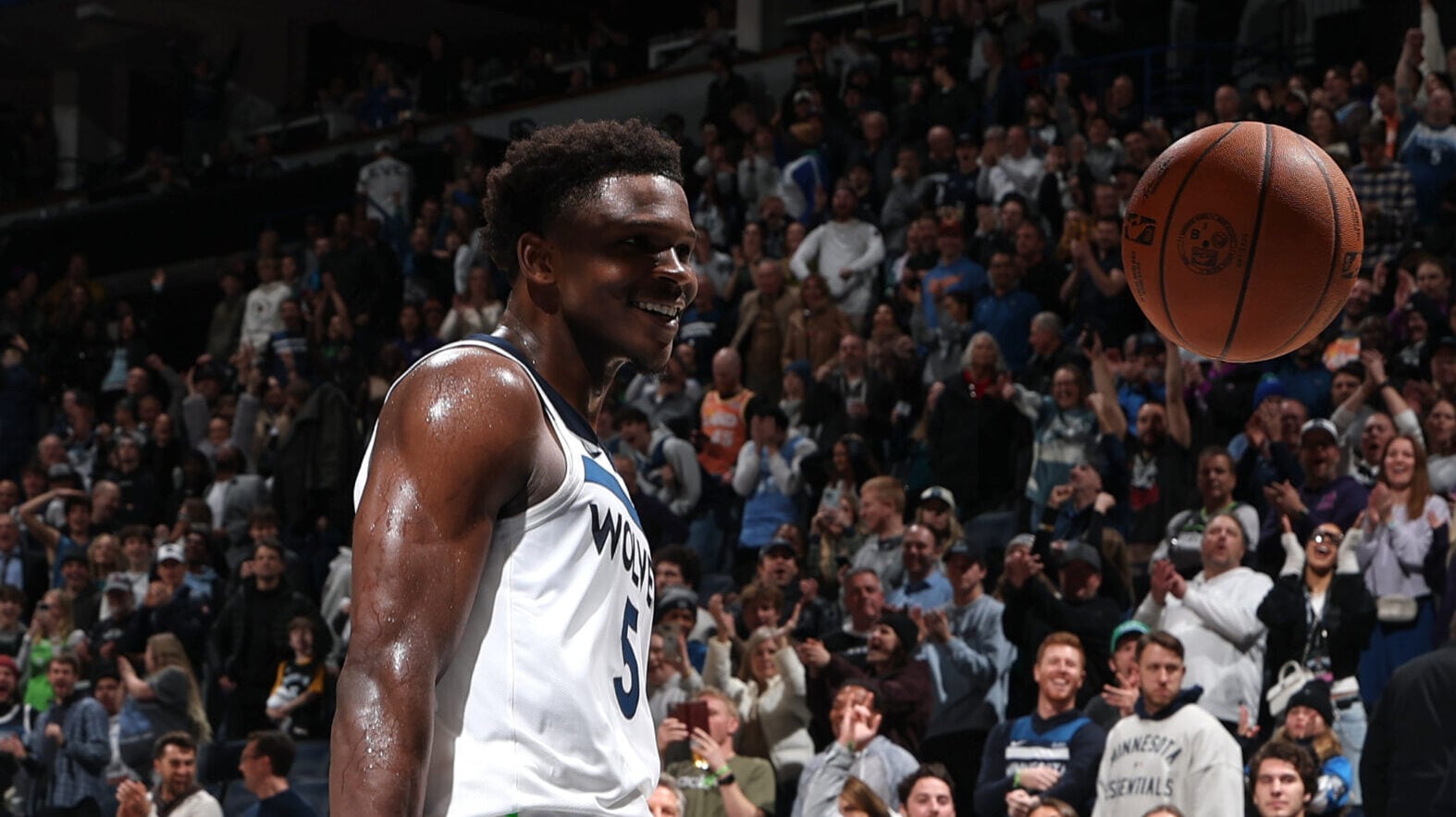 Anthony Edwards, the 3rd-youngest player in NBA history to reach 10,000 career points: 'It's cool'