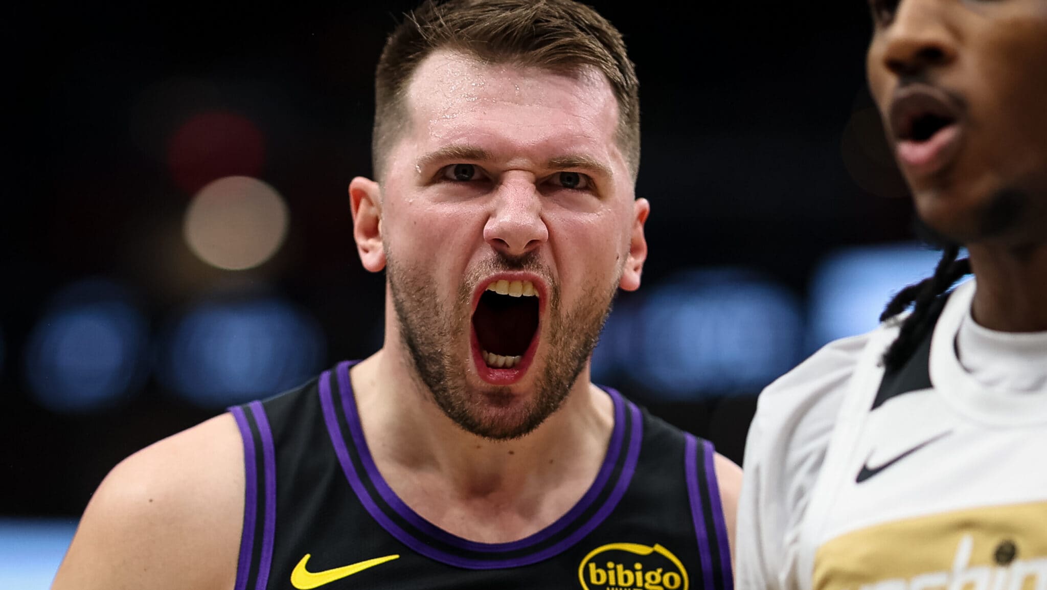 Luka Doncic has a triple-double before halftime