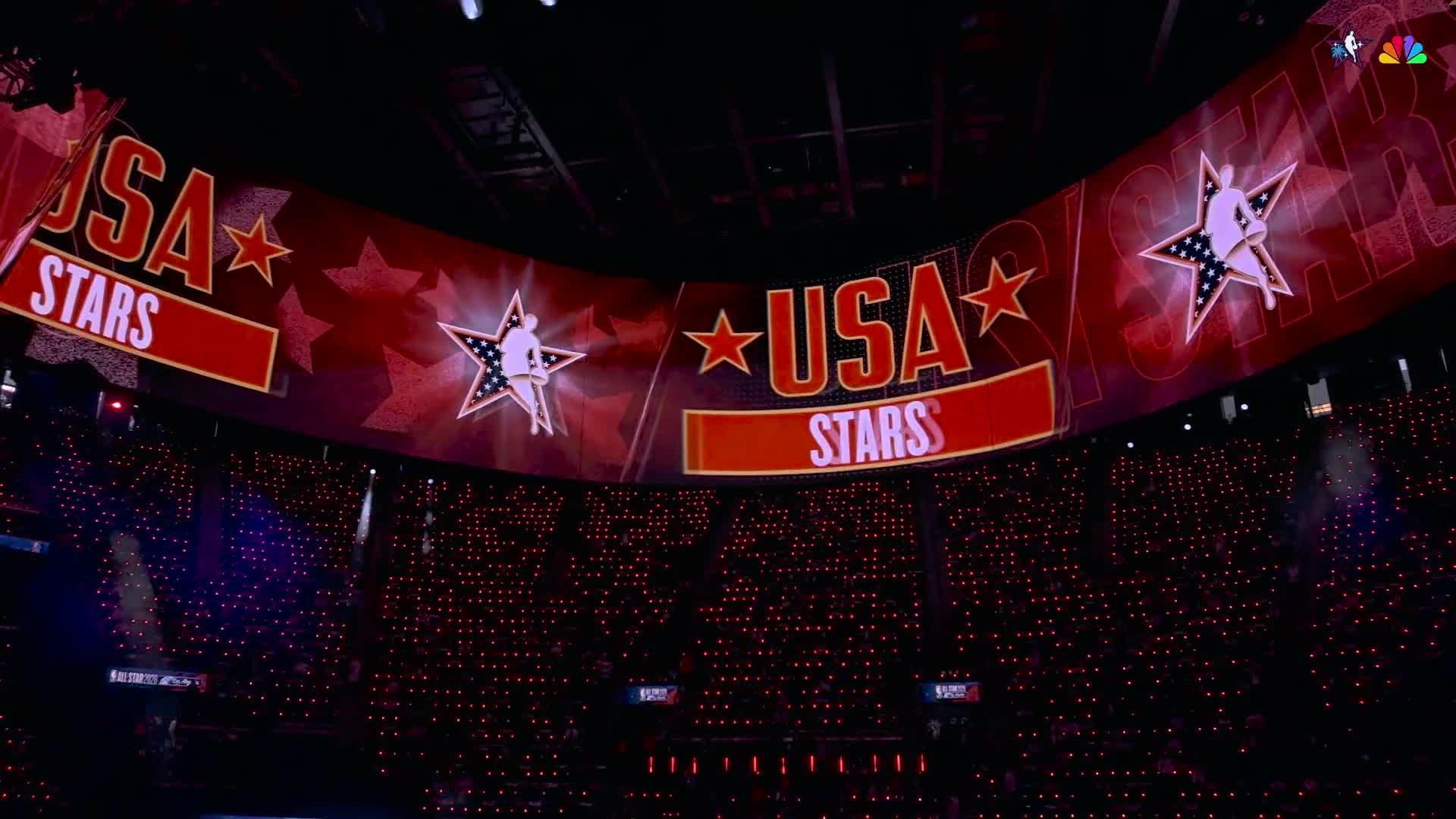 USA Stars introduced before 2026 NBA All-Star Game