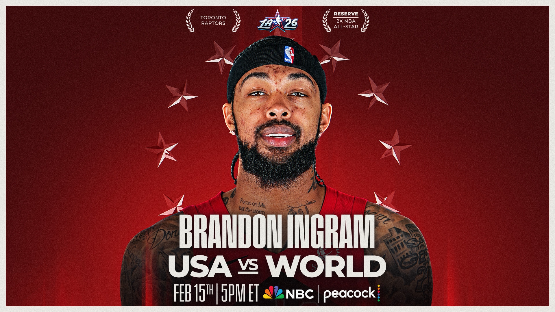 Raptors' Brandon Ingram replaces Stephen Curry in 2026 NBA All-Star Game