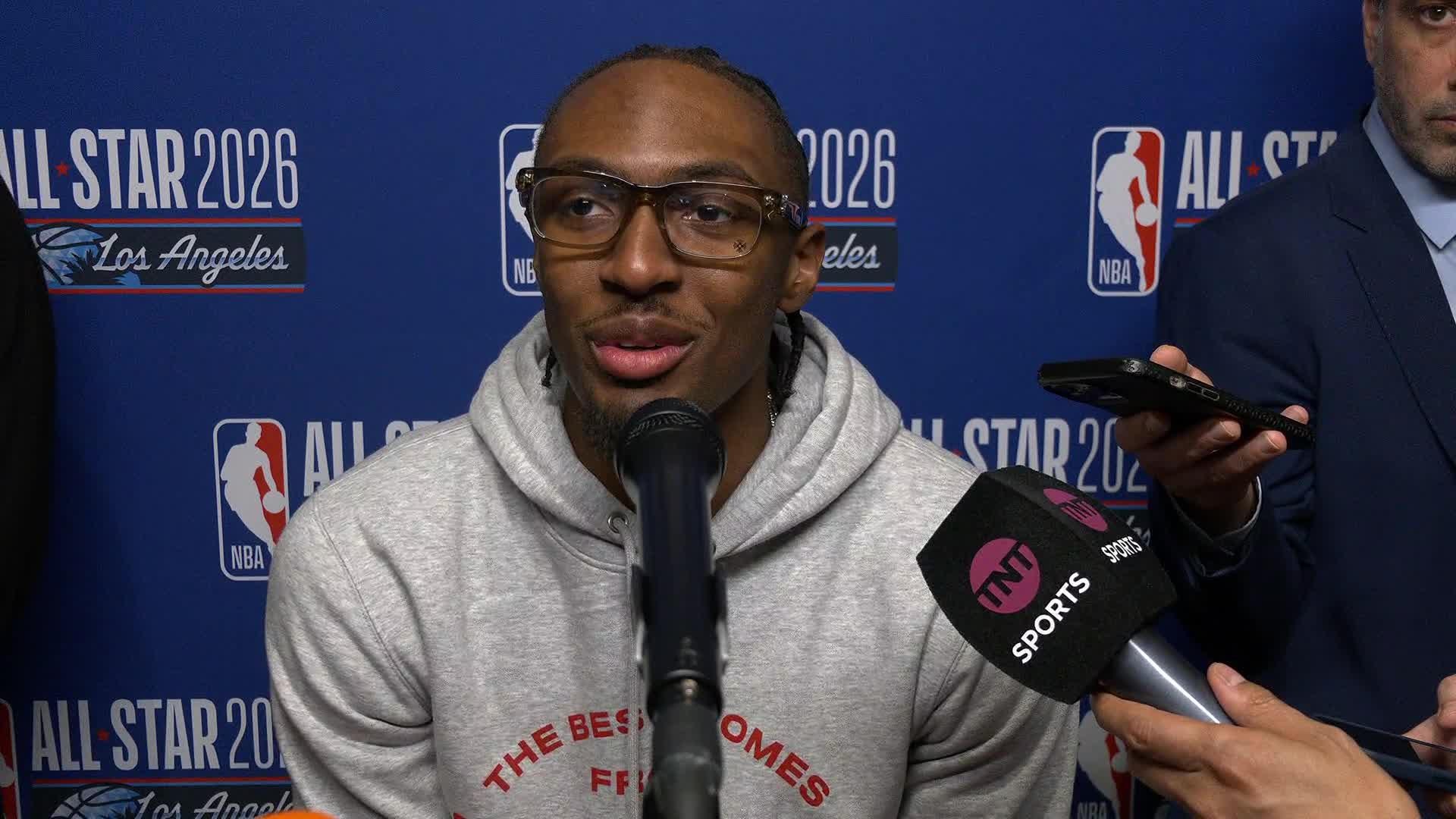 Tyrese Maxey NBA All-Star Postgame Media Availability