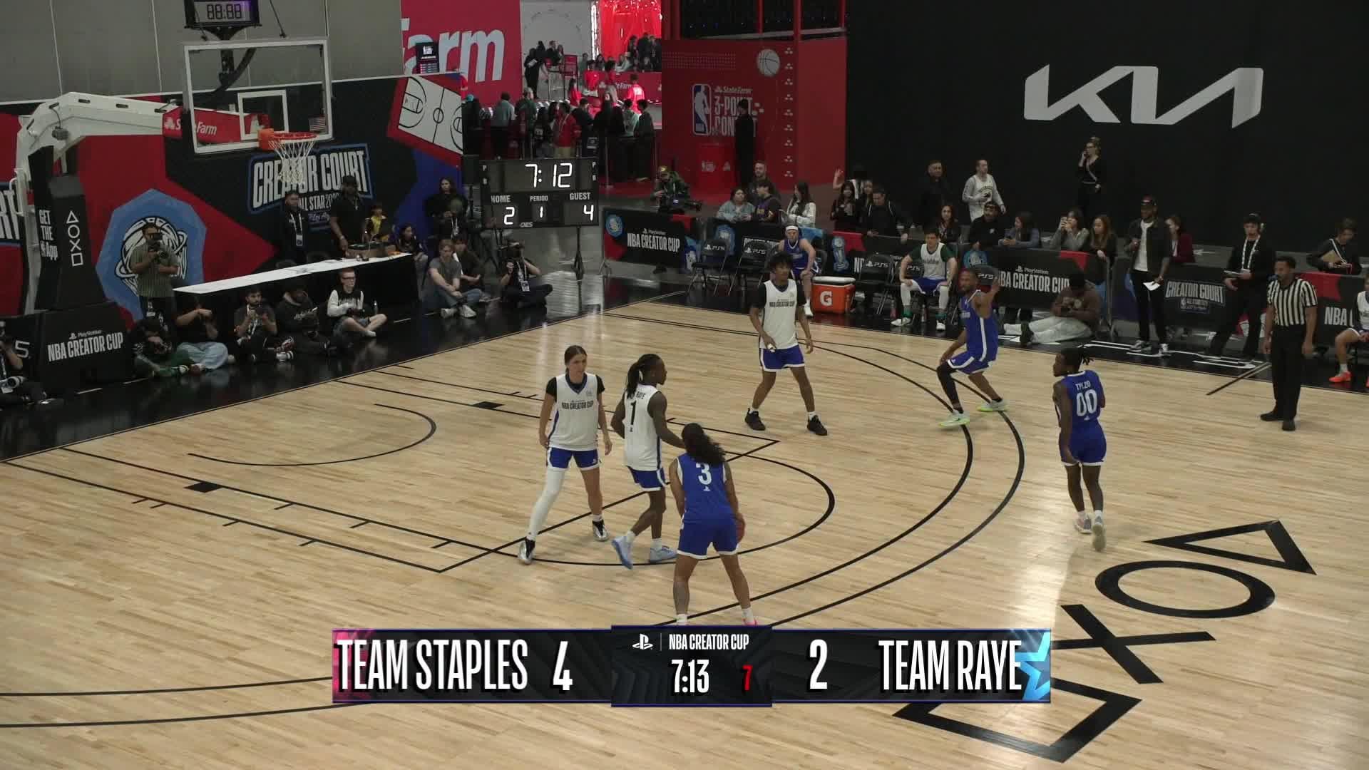 Chris Staples knocks down the three