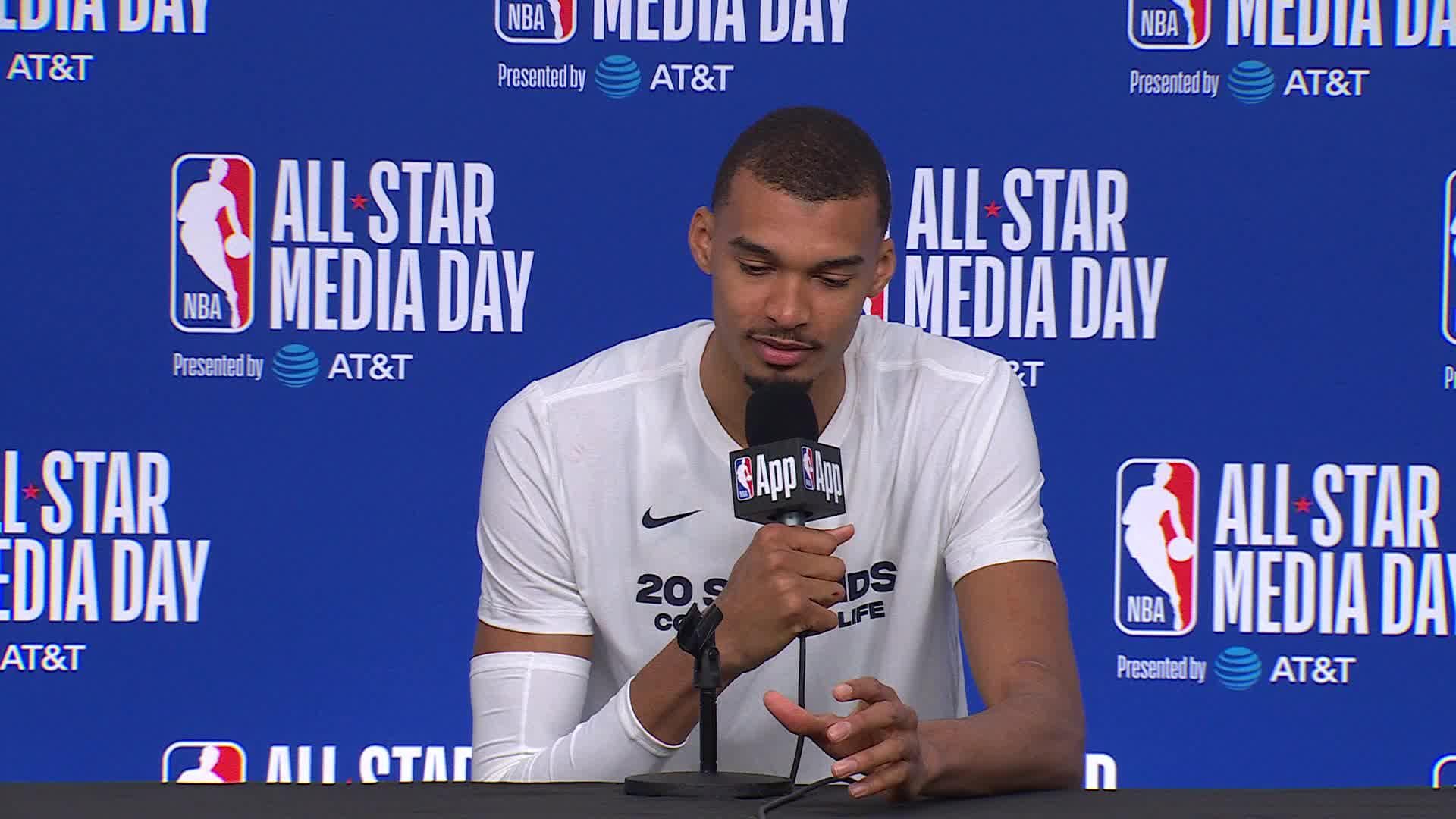 Victor Wembanyama NBA All-Star Media Availability
