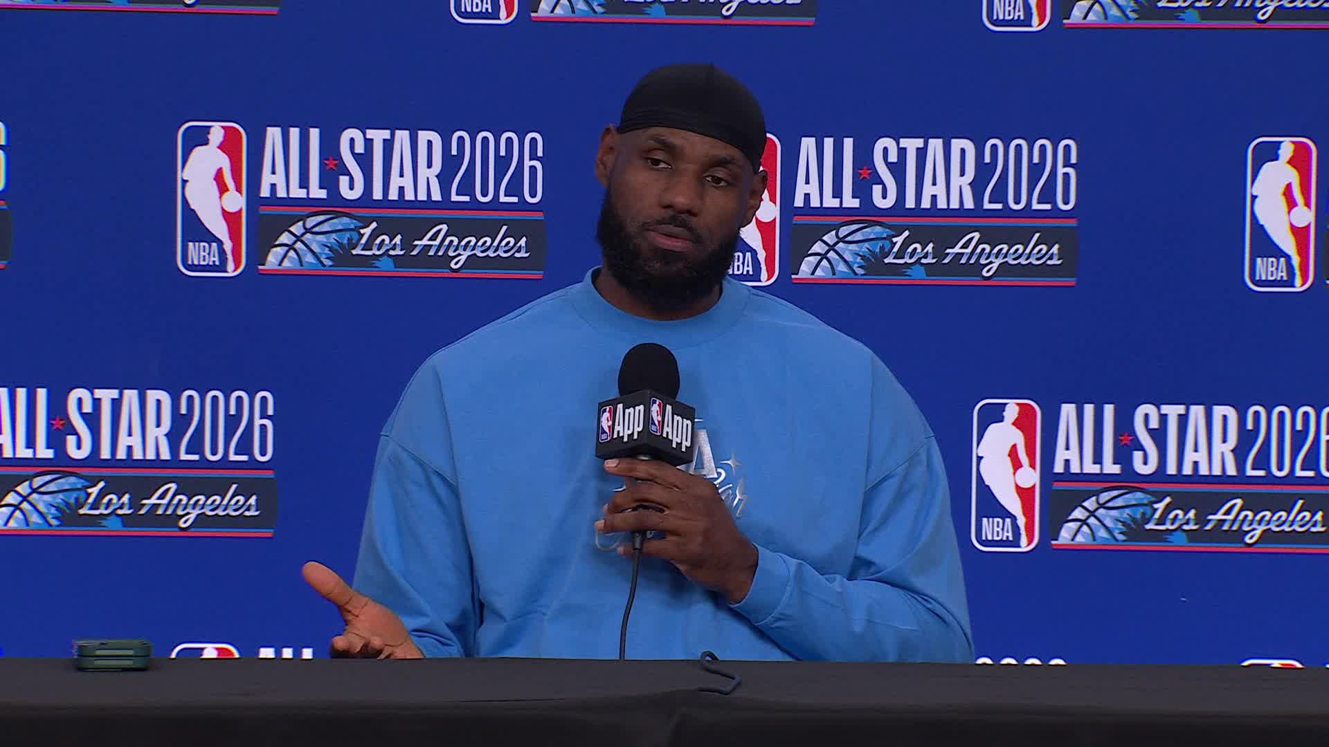 LeBron James NBA All-Star Media Availability