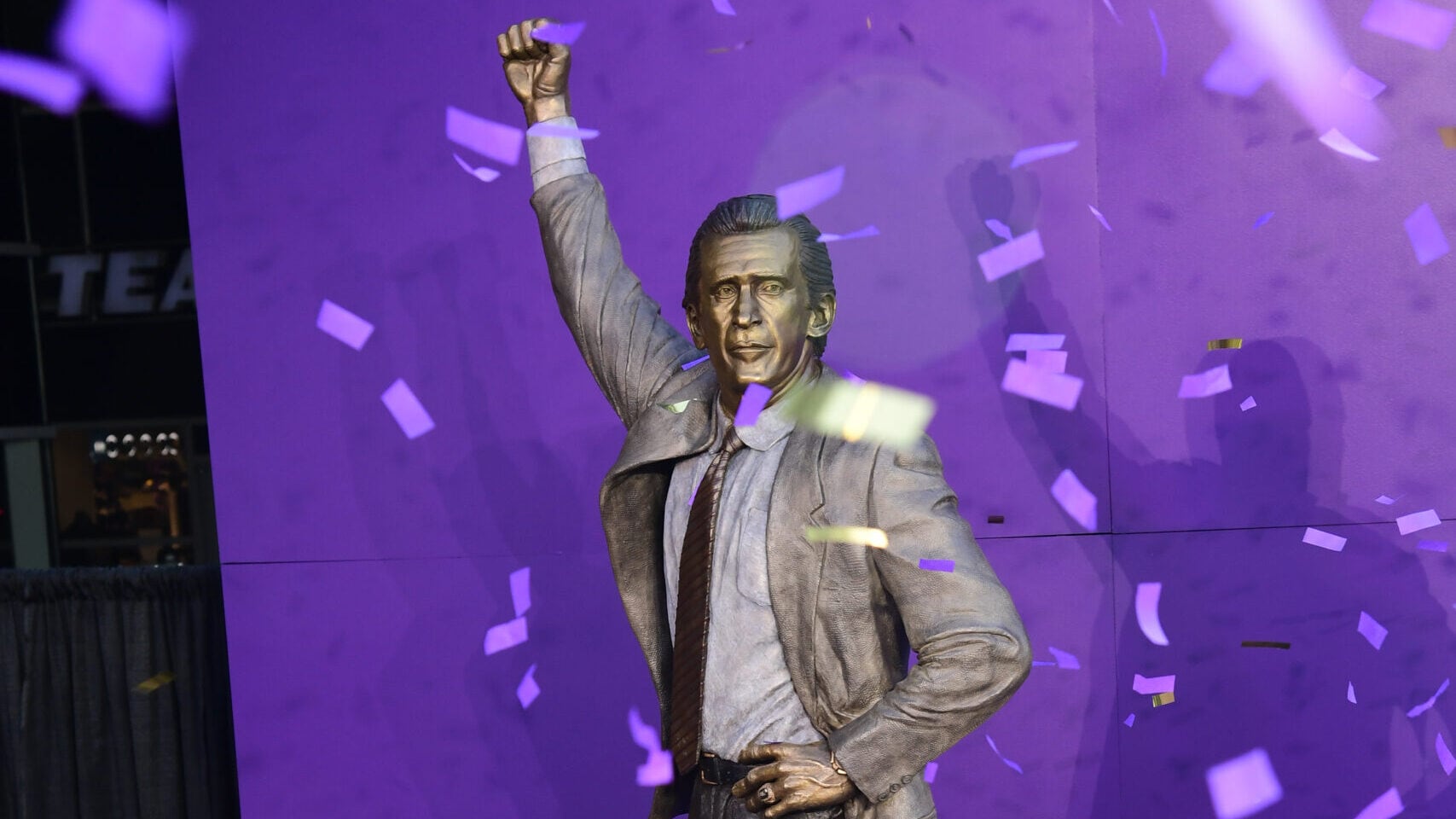 Lakers unveil statue of Pat Riley, the coaching mastermind of their 1980s Showtime era