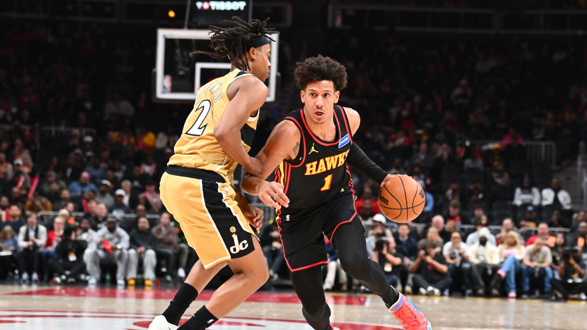 Hawks star Jalen Johnson leaves win over Wizards with hip flexor injury