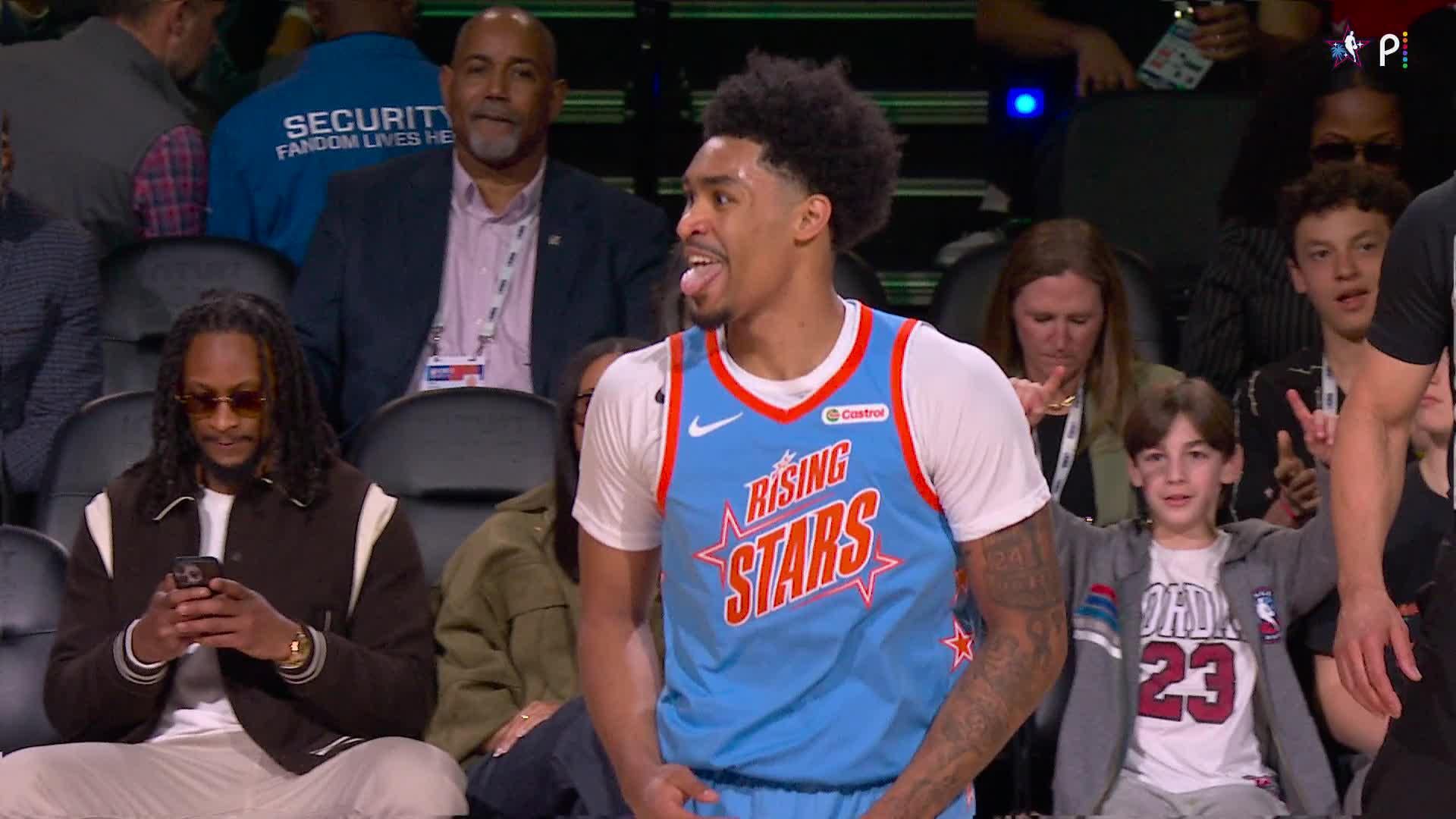 Dylan Harper wins it for Team Melo with the tough bucket over his brother