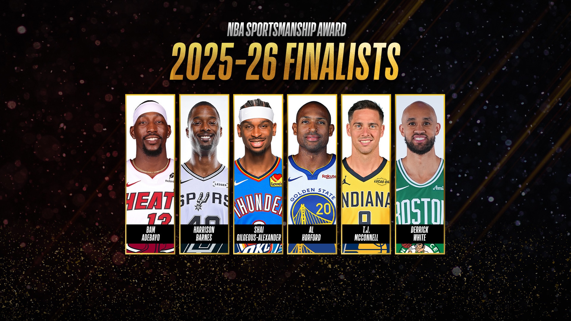 Finalists announced for 2025-26 NBA Sportsmanship Award
