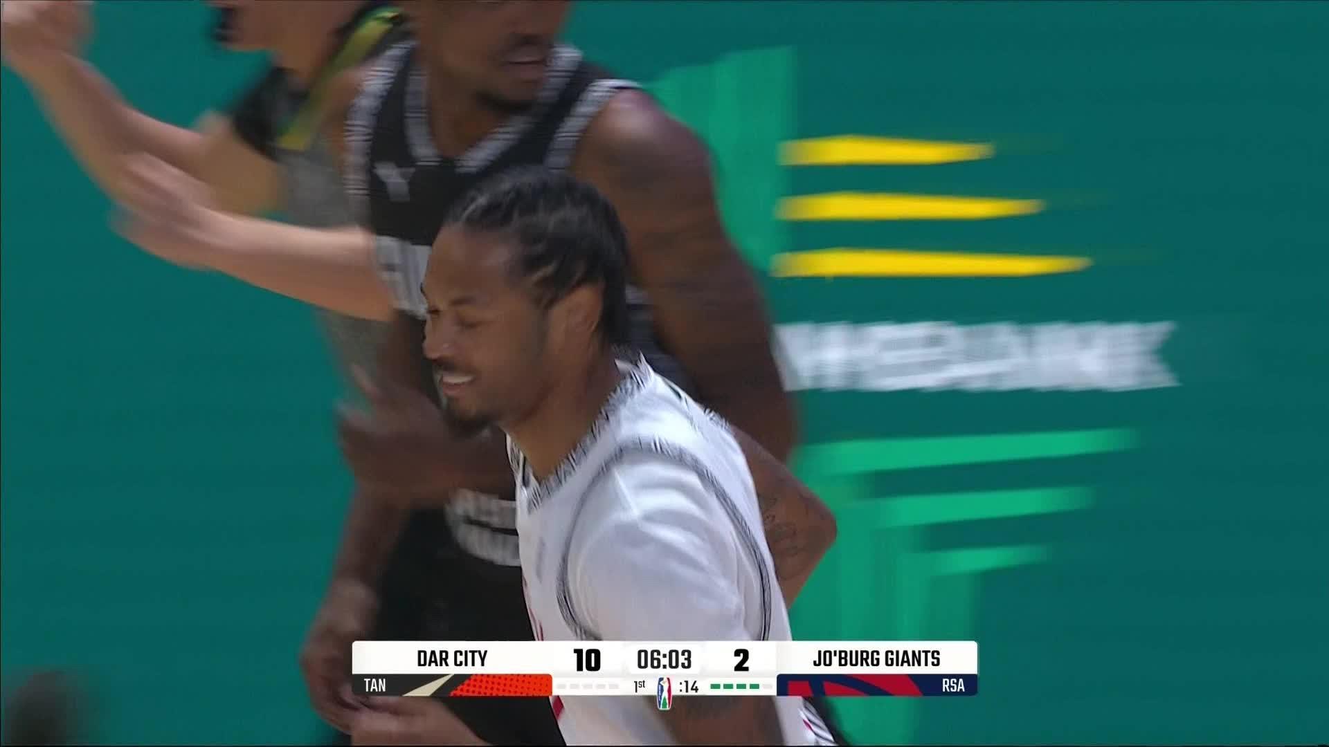 Highlights from Nisre Zouzoua's 35 -Dar City Tanzania vs. Joburg Giants South Africa