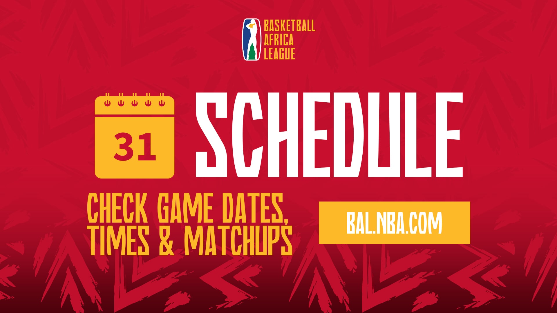 Basketball Africa League: Schedule