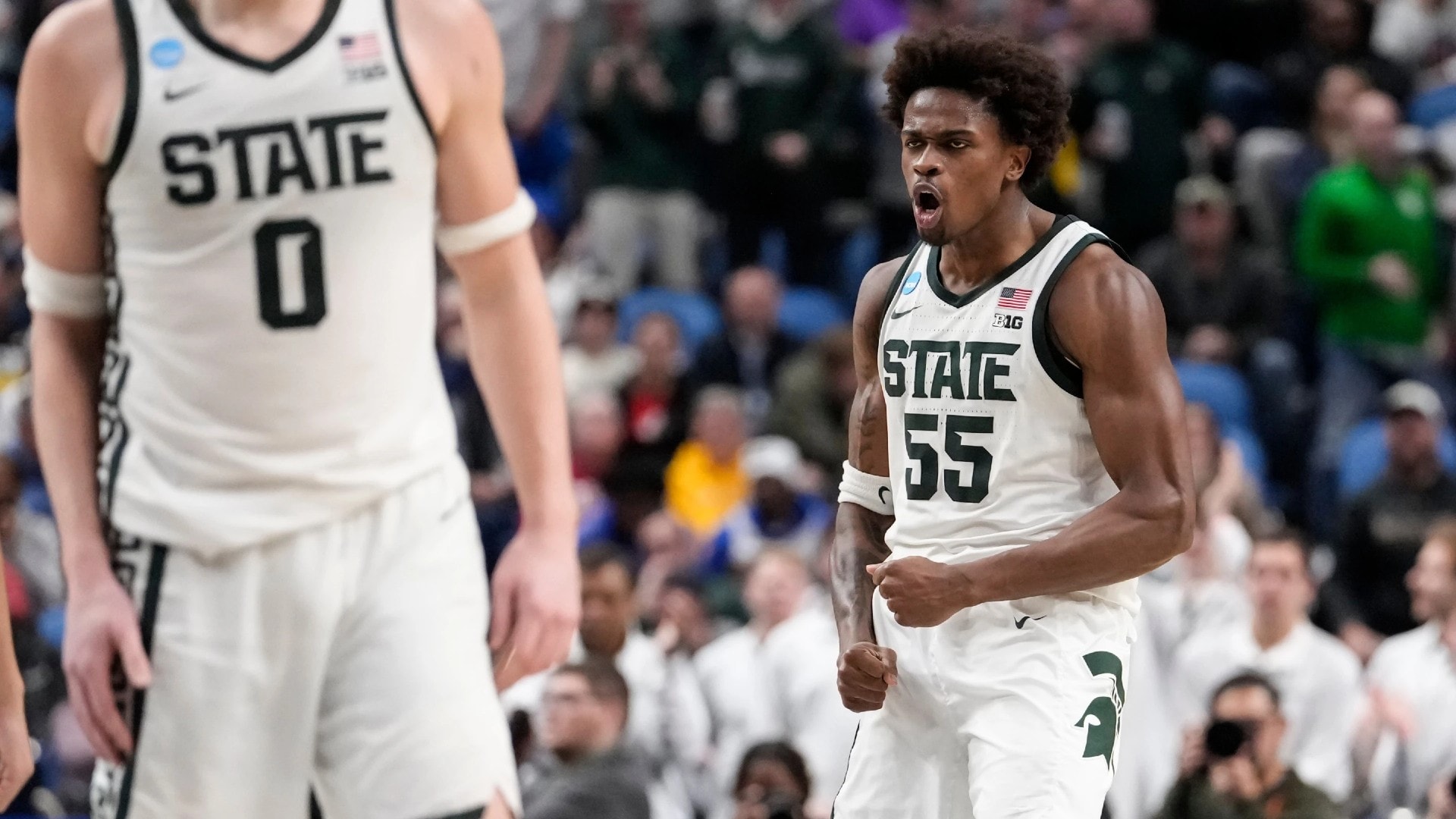Carr and Fears lead Michigan State to 17th Sweet 16 under Izzo
