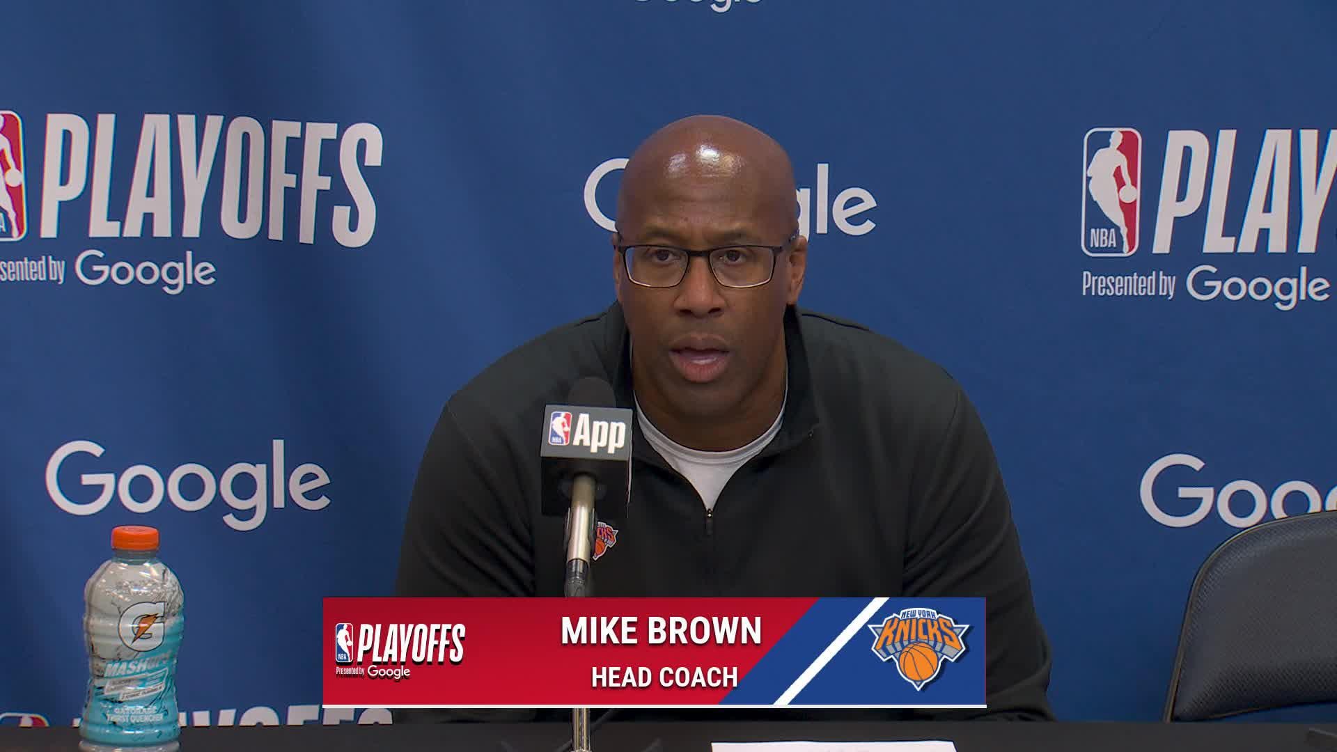 NYK 126, ATL 97: Knicks coach Mike Brown Postgame Media Availability