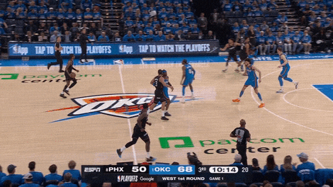 Royce O'Neale assist on Jalen Green 3-pointer