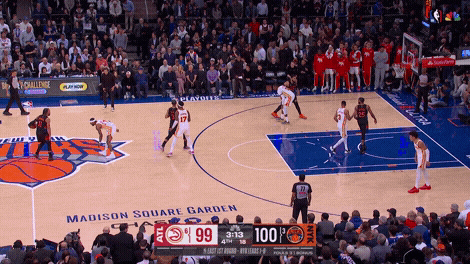 Knicks late-game possession in Game 2