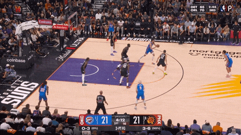 Chet Holmgren assist on Cason Wallace 3-pointer