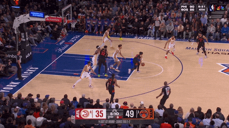 Karl-Anthony Towns assist to Jalen Brunson