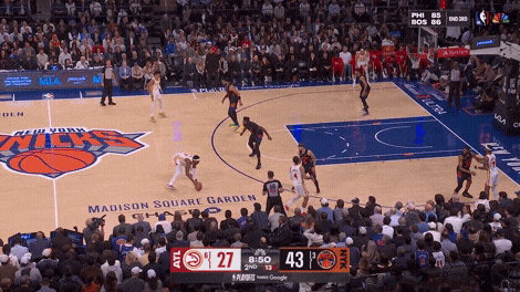 Karl-Anthony Towns blocks Jalen Johnson