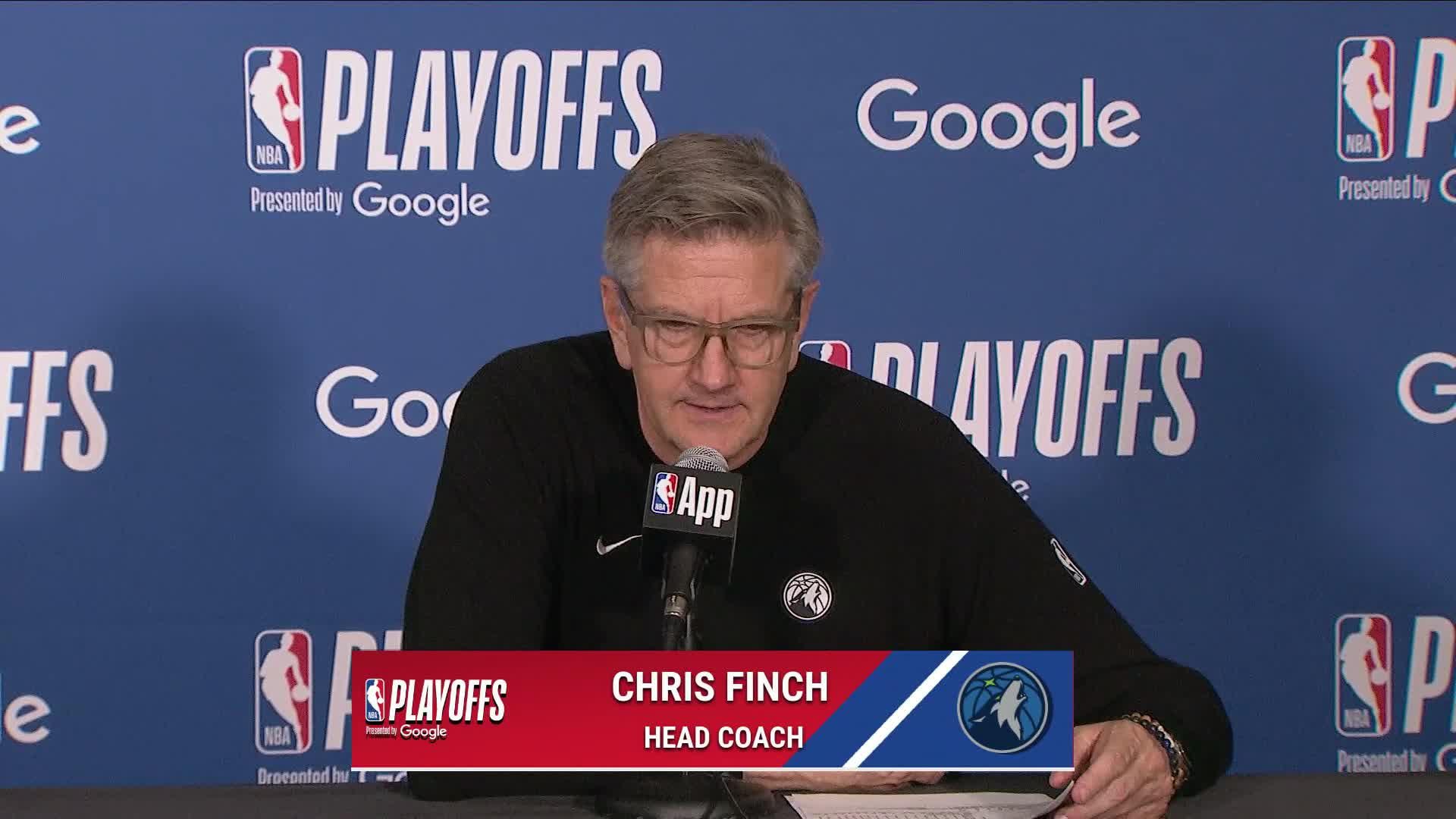 DEN 125, MIN 113: Timberwolves coach Chris Finch Postgame Media Availability