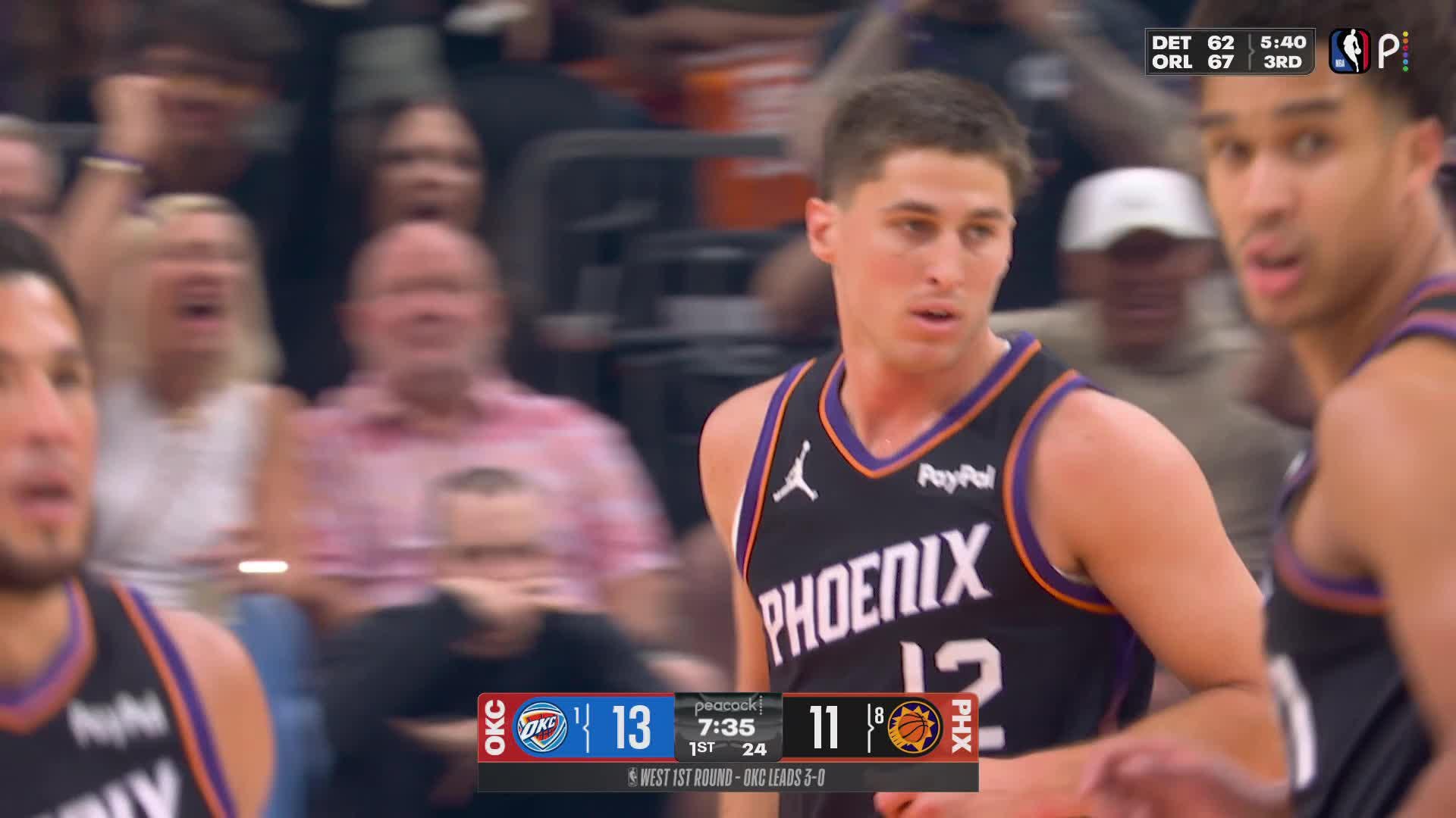 Collin Gillespie knocks it down from deep