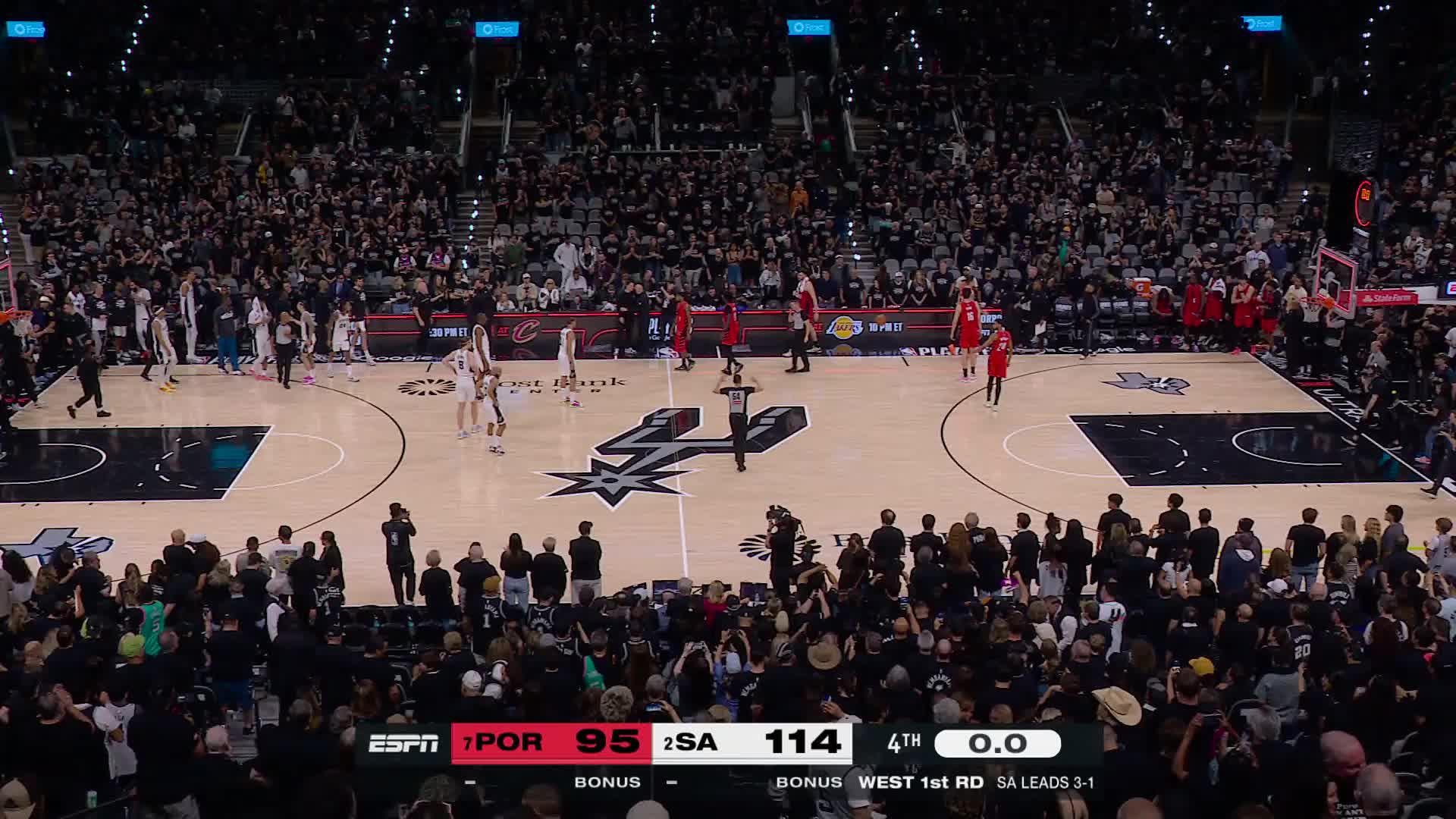 POR vs. SAS Highlights