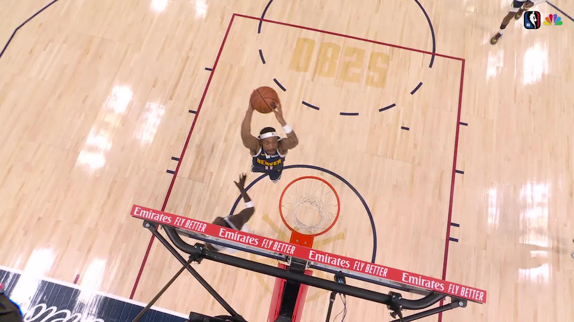 Bruce Brown ascends for the slam!