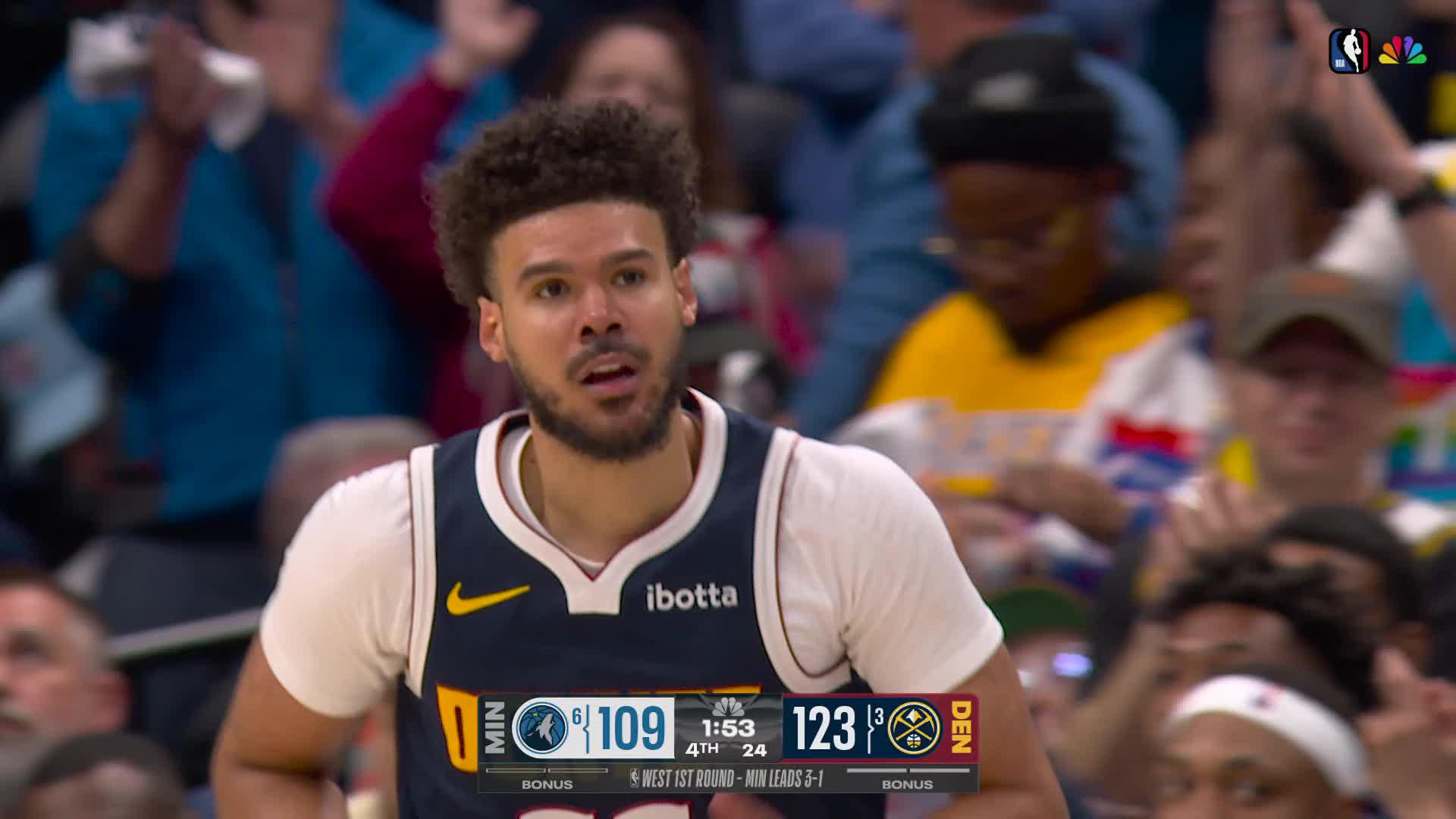 Cameron Johnson with the slam