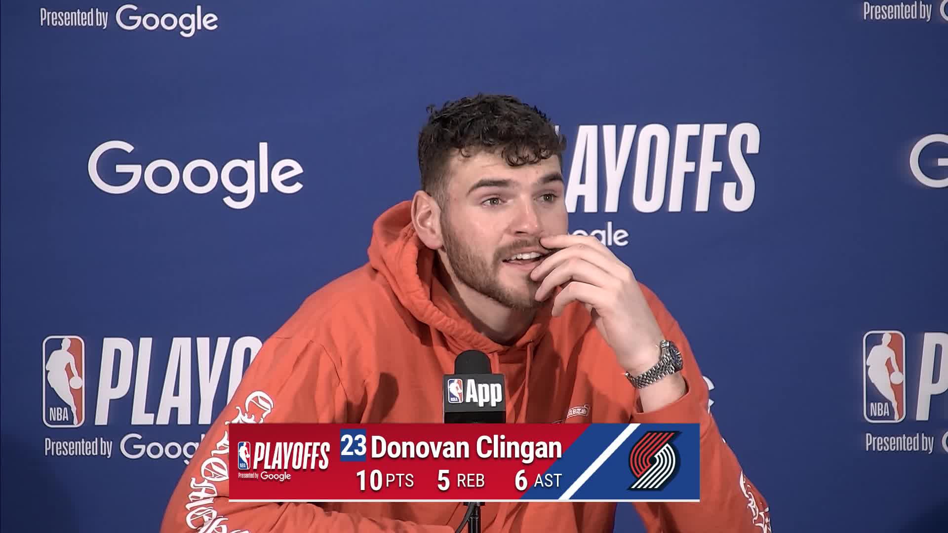SAS 114, POR 95: Donovan Clingan Postgame Media Availability