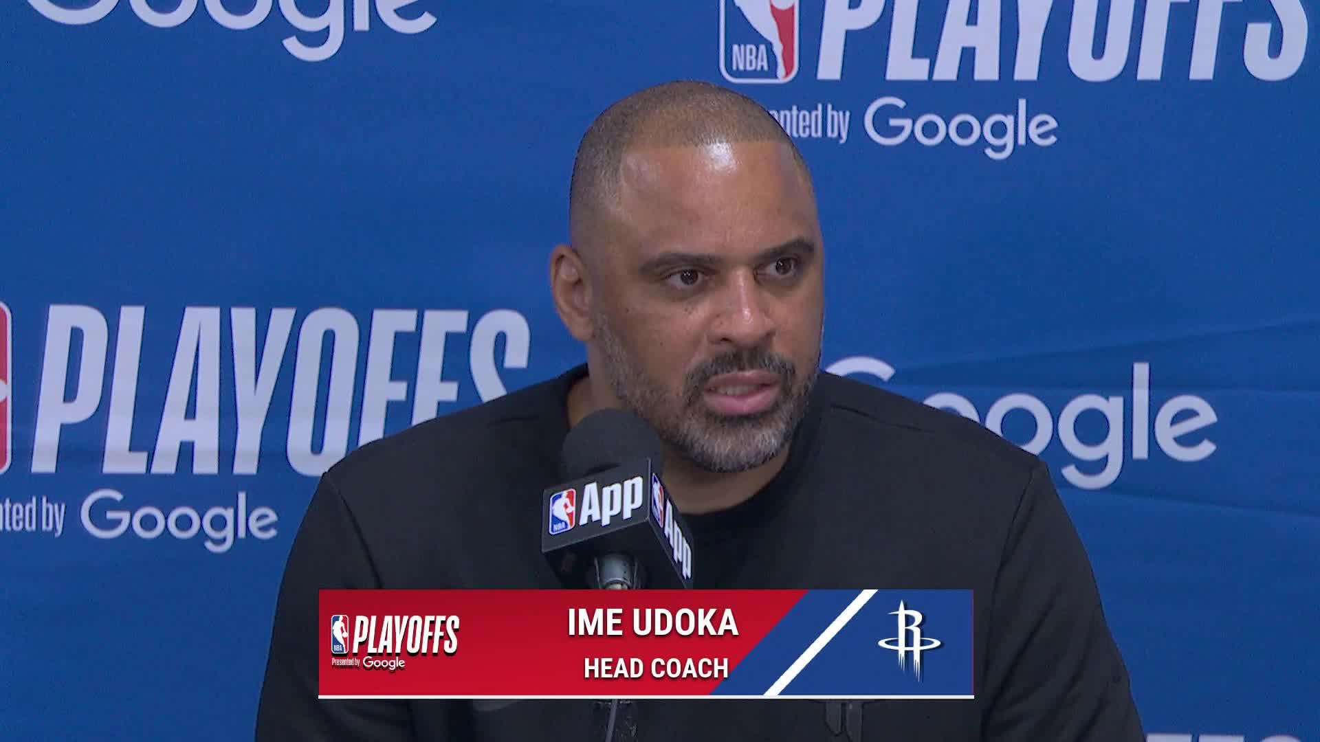 HOU 99, LAL 93: Rockets coach Ime Udoka Postgame Media Availability