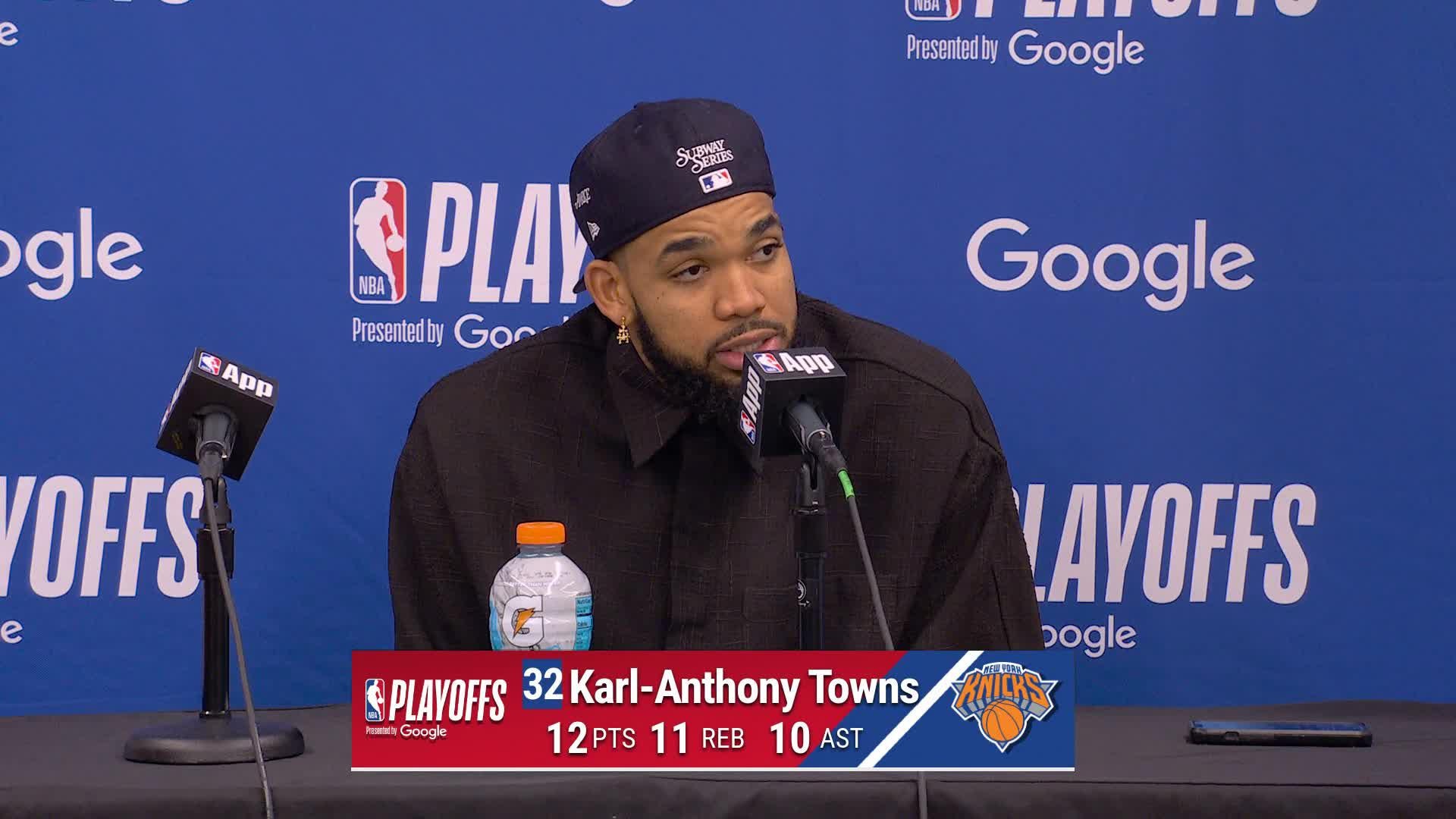 NYK 140, ATL 89: Karl-Anthony Towns Postgame Media Availability